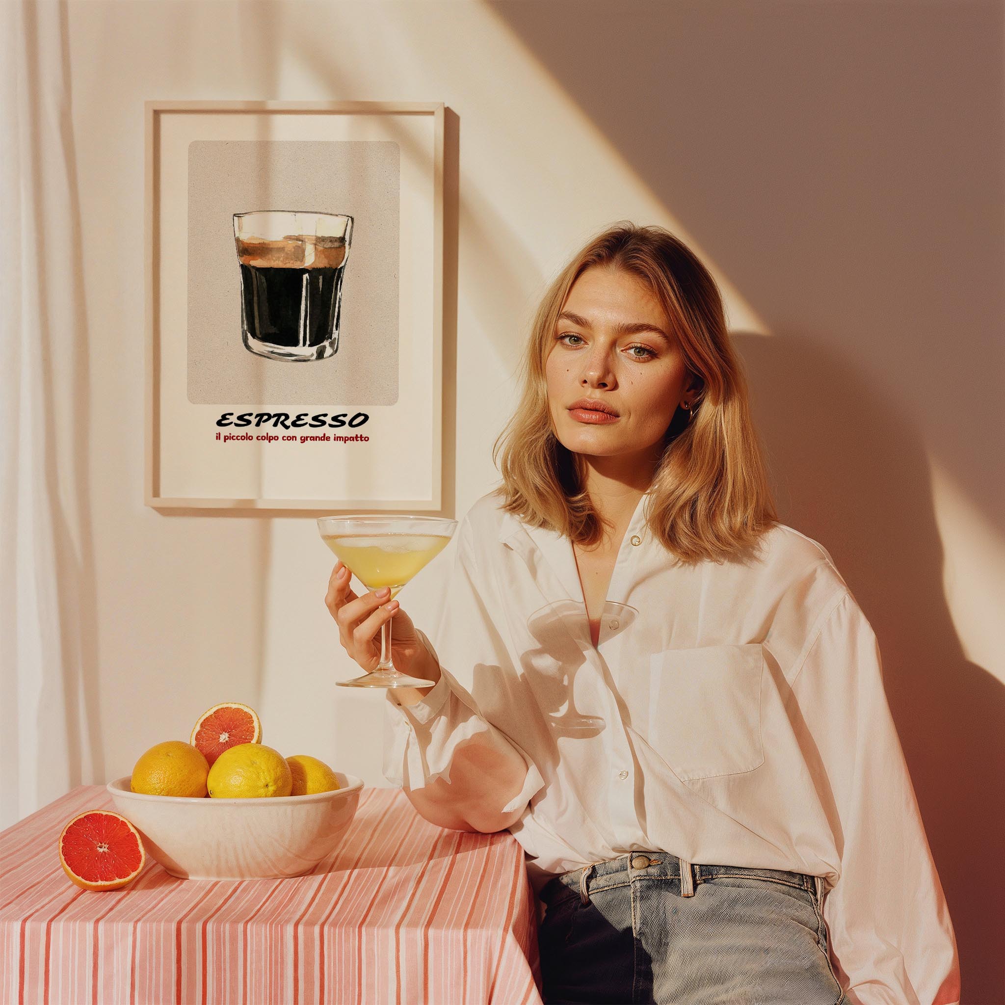 Espresso Akdeniz İtalya Koleksiyonu Mutfak Duvar Tablosu II