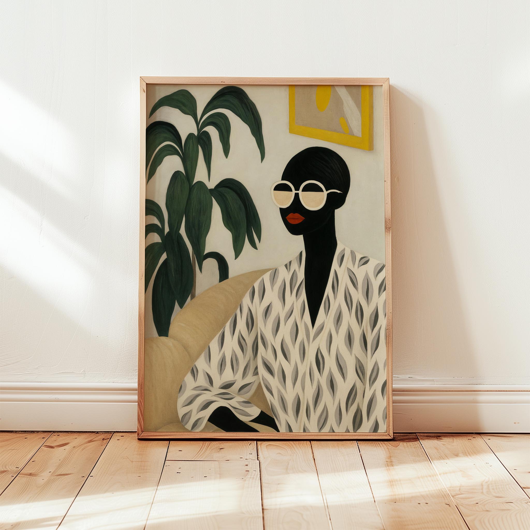 Kadın Portre V - Afro Bohem