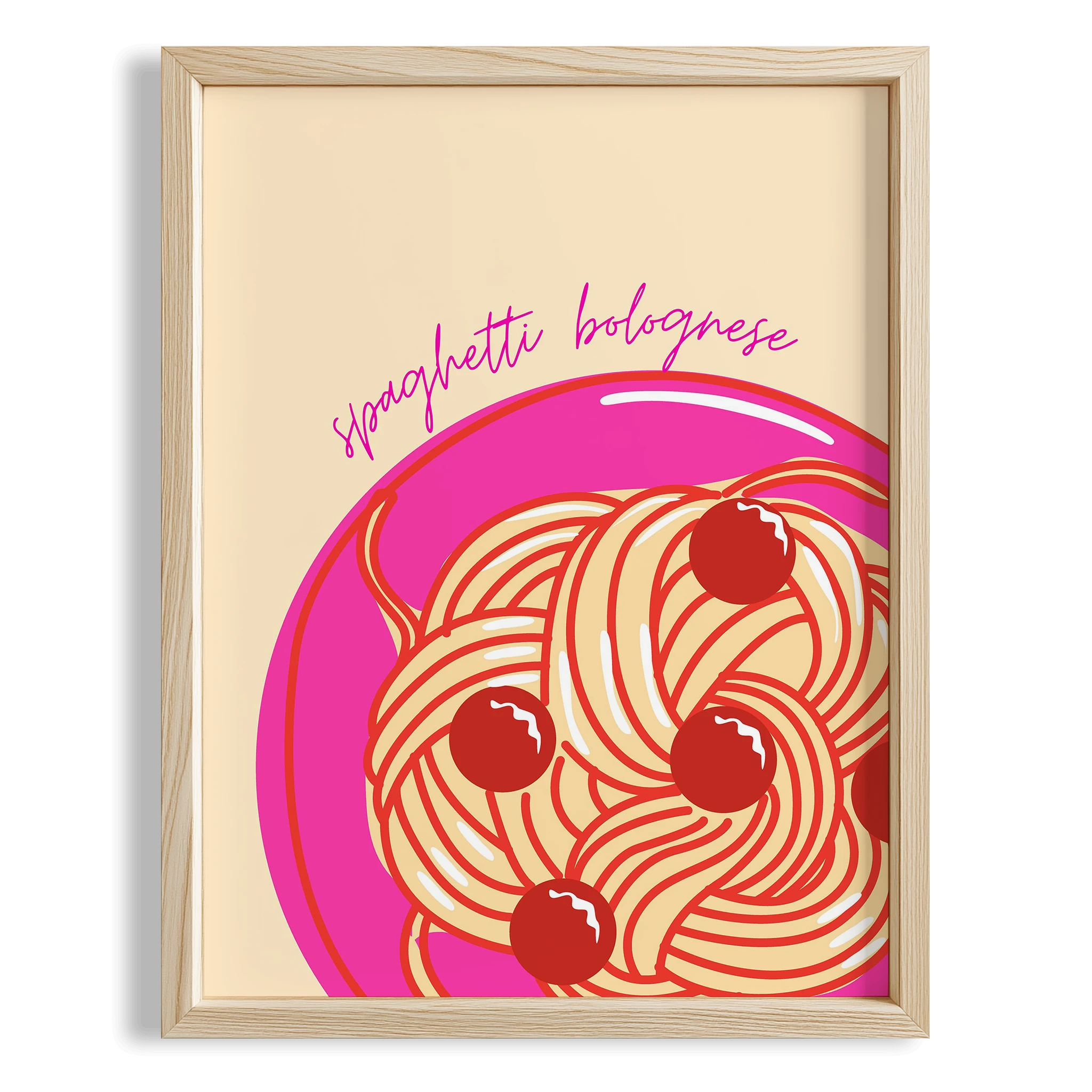 Spaghetti Bolognese İtalya Koleksiyonu Mutfak Duvar Tablosu