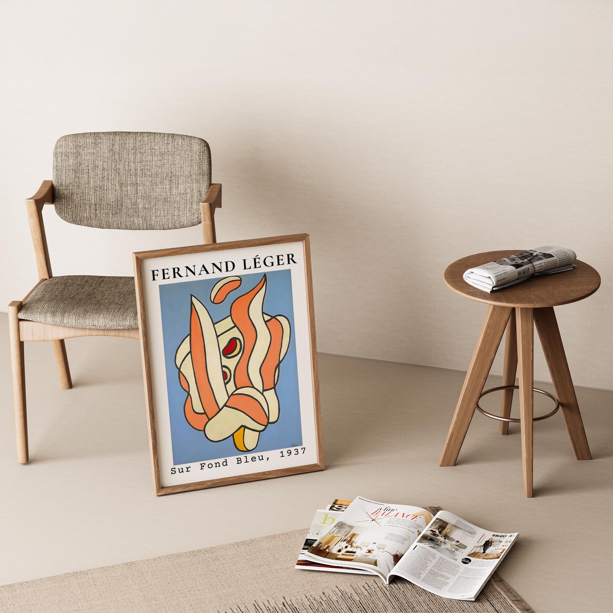 Fernand Leger 33 Duvar Tablosu