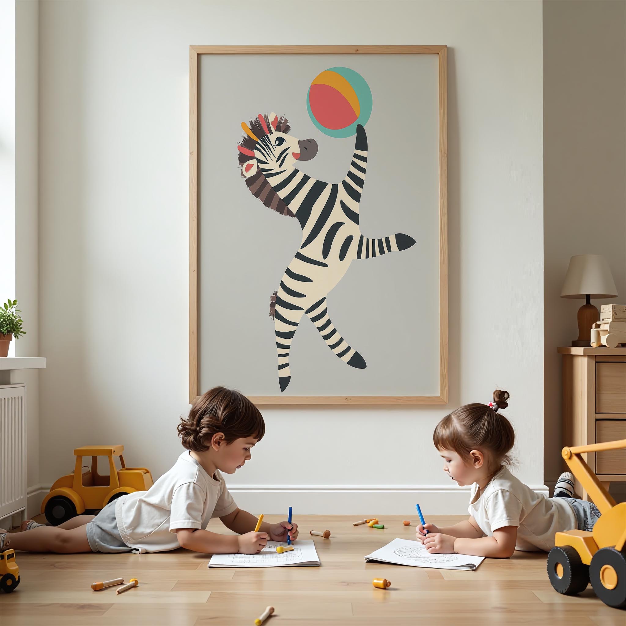 Renkli Toplu Zıpır Zebra