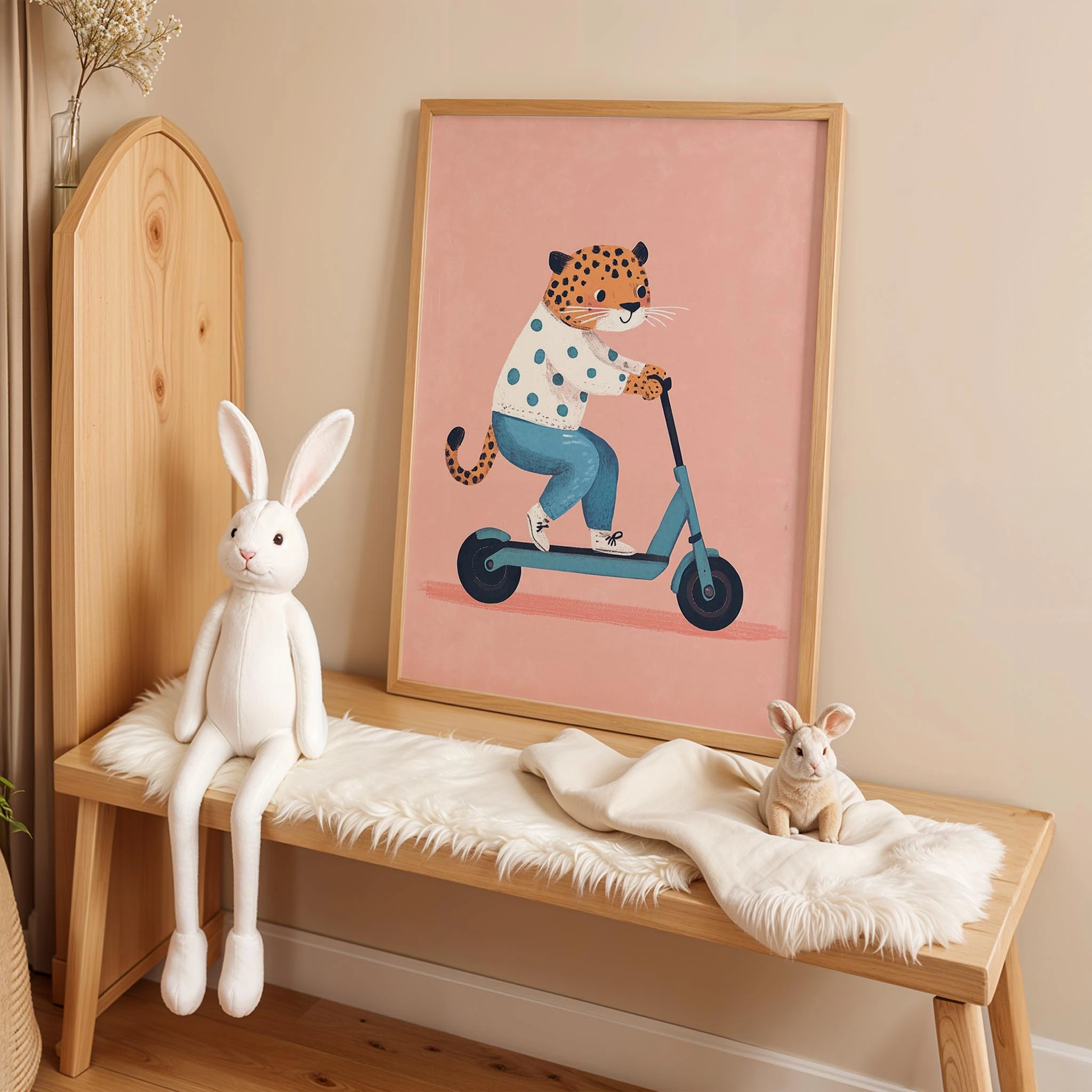 Scooter'lu Kaplan - Pembe Fon