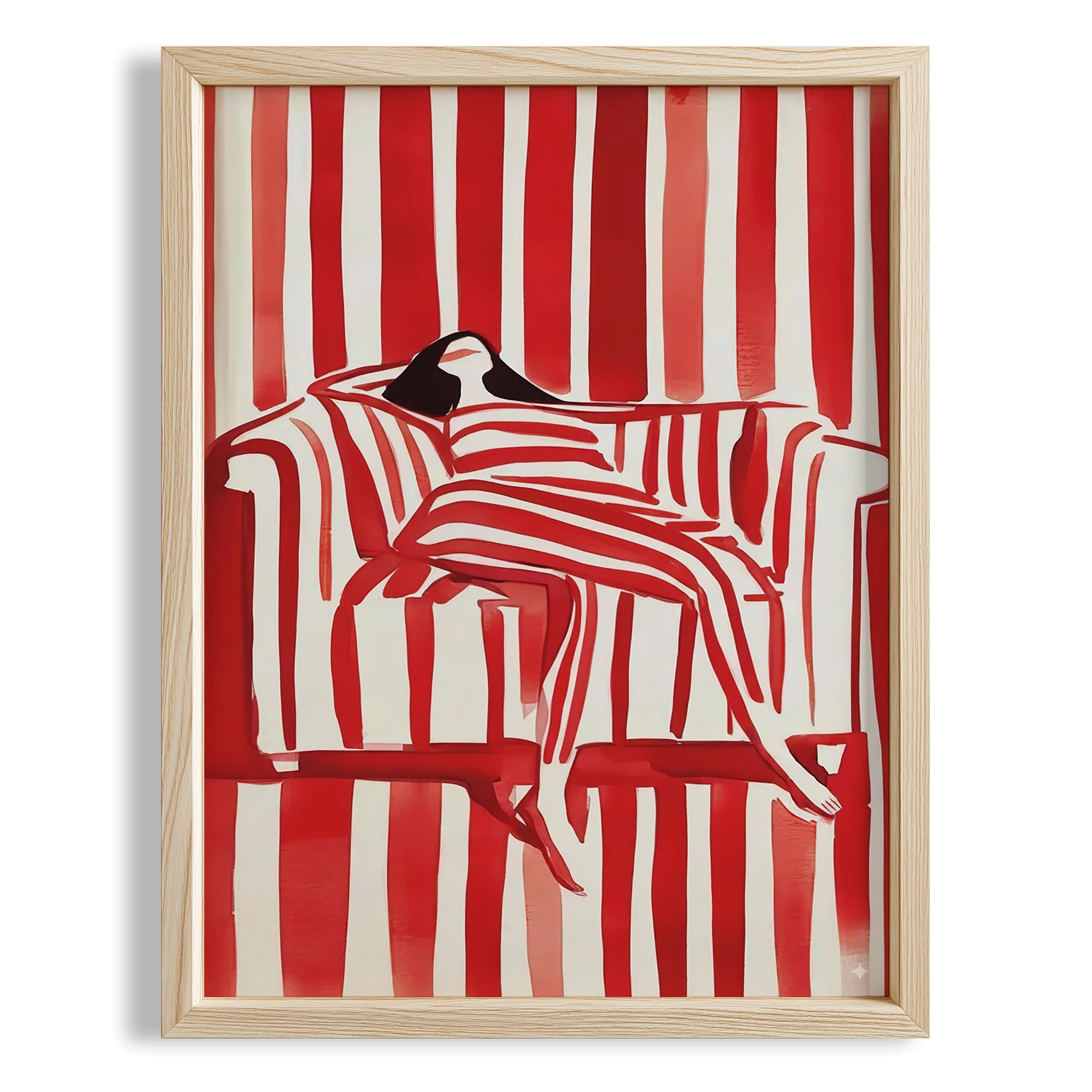 Kırmızı Çizgi Serisi I - Dinlenen Kadın