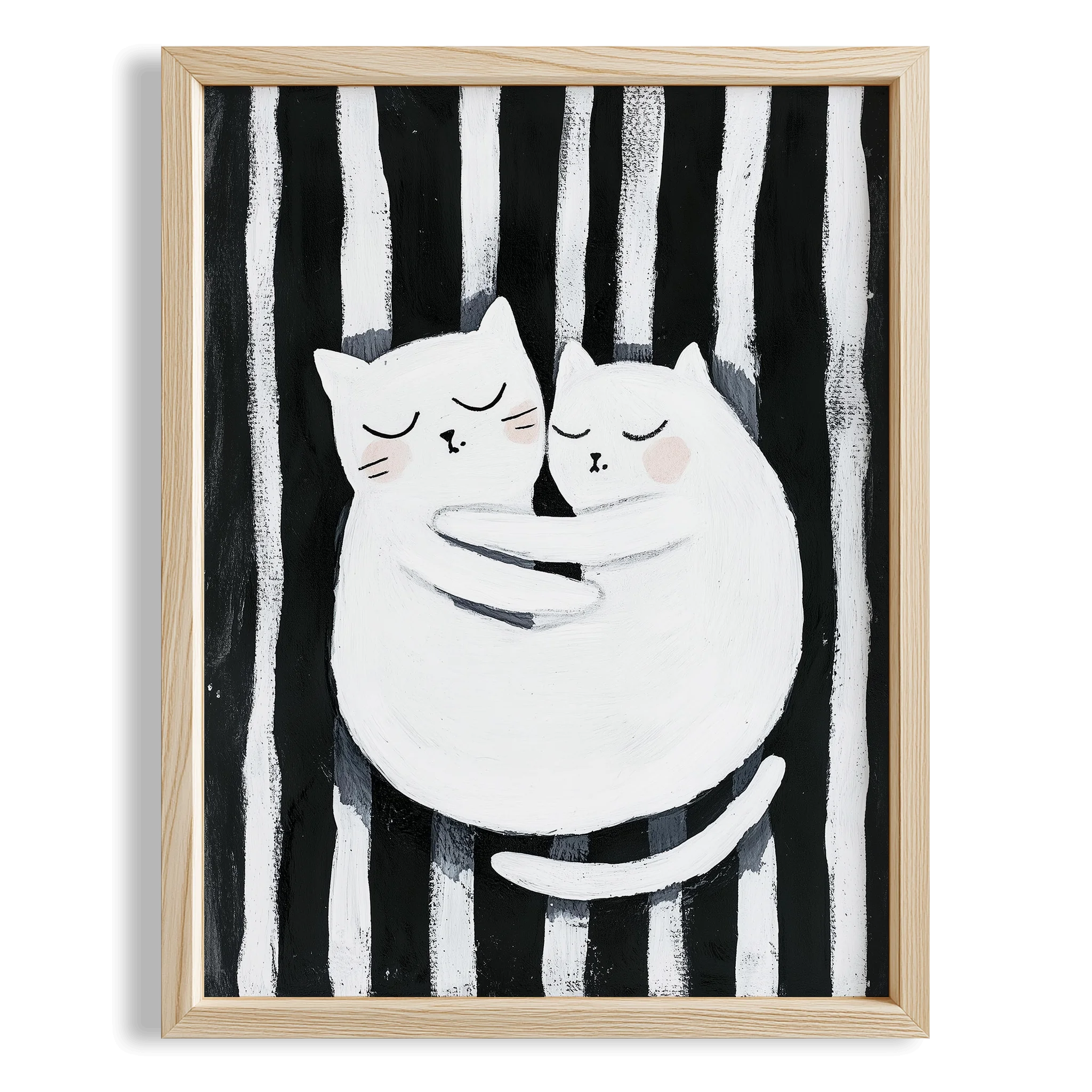 Kedi Portre XIX - Siyah Çizgili Çift Kedi