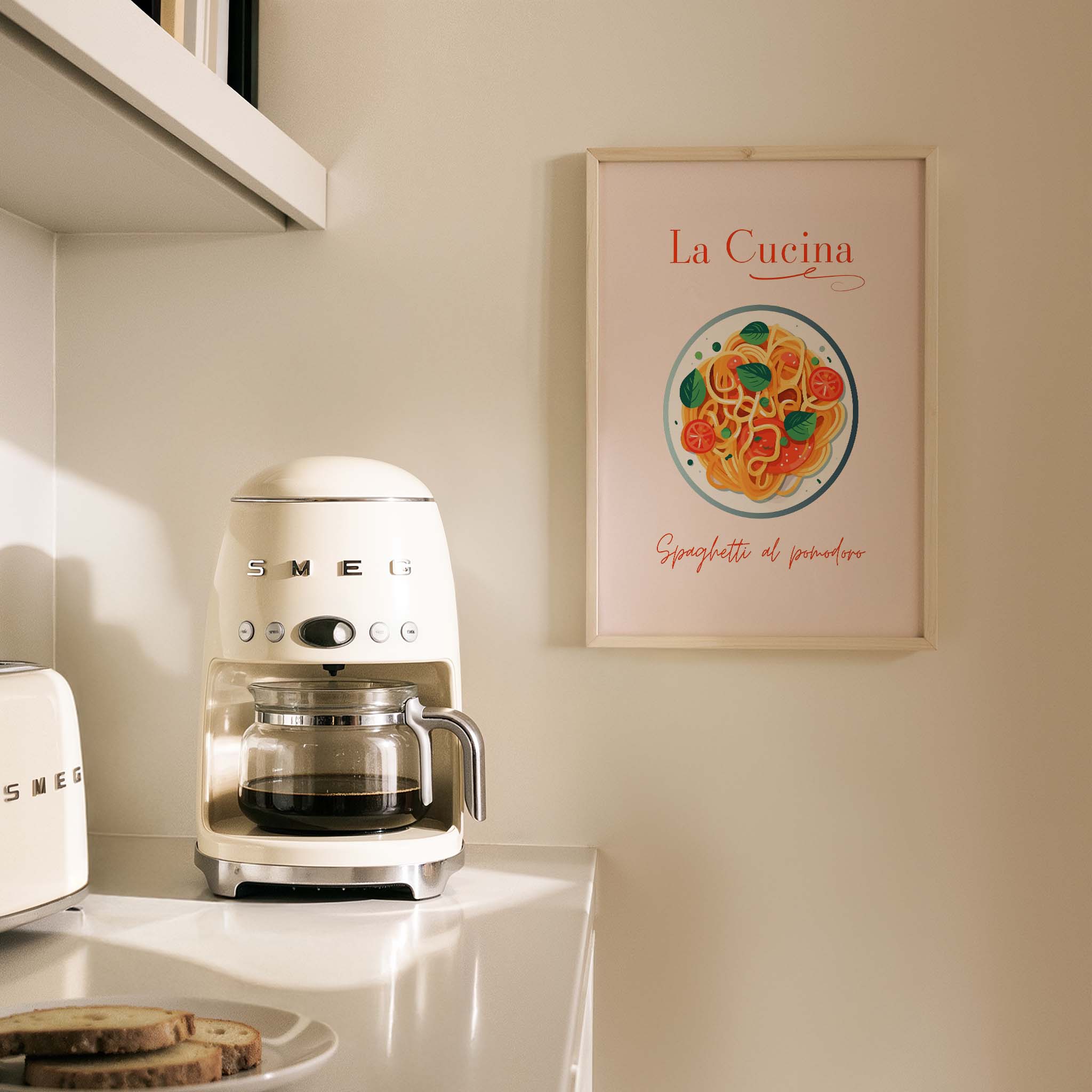 Spaghettoni al Pomodoro Akdeniz İtalya Koleksiyonu Mutfak Duvar Tablosu