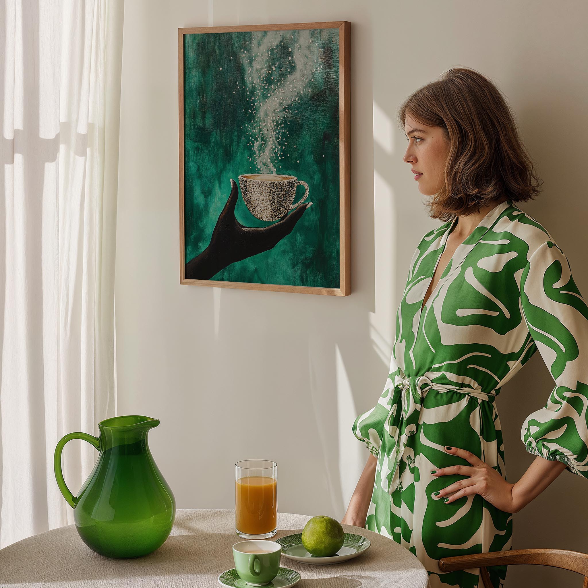 Kahve Fincanı VI - Mozaik Zümrüt