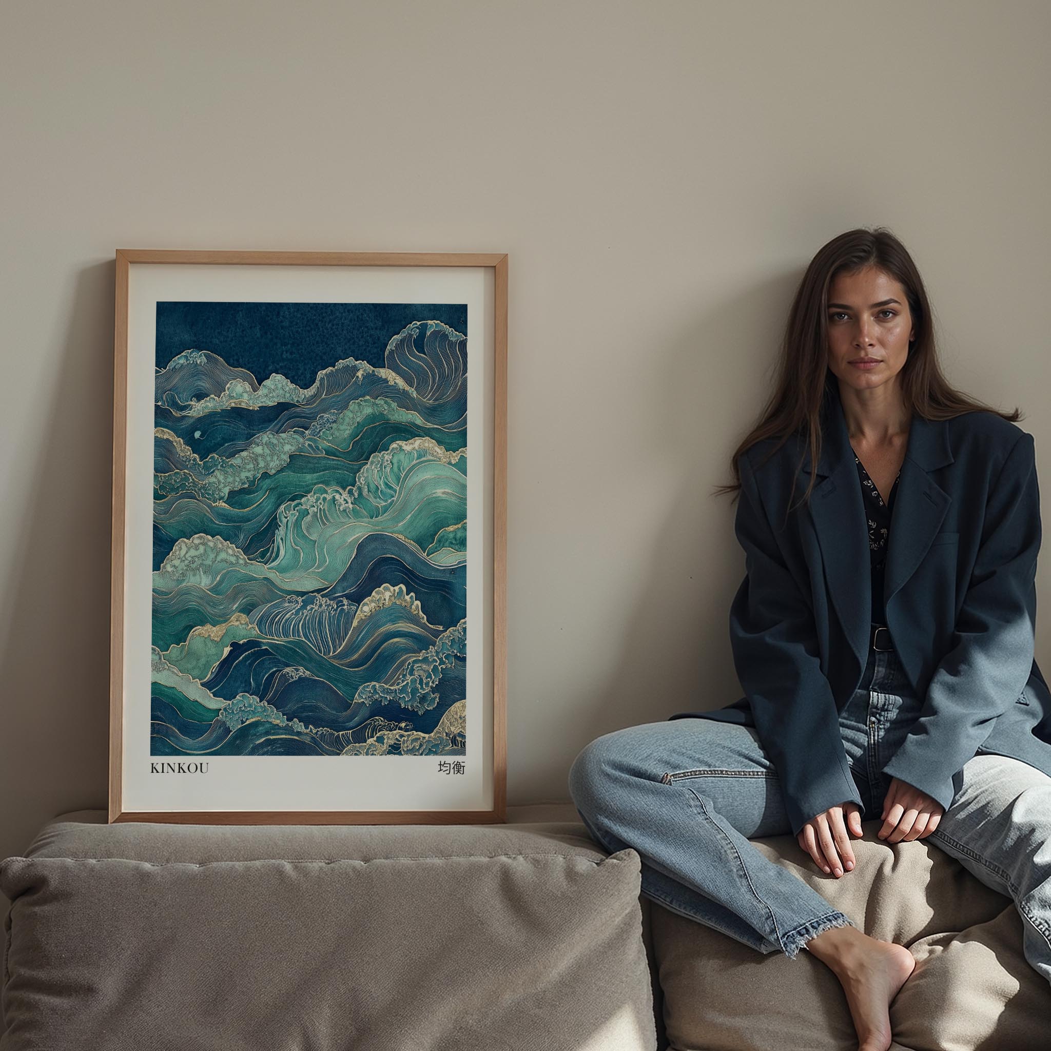 Japandi Mavi VIII - Denge