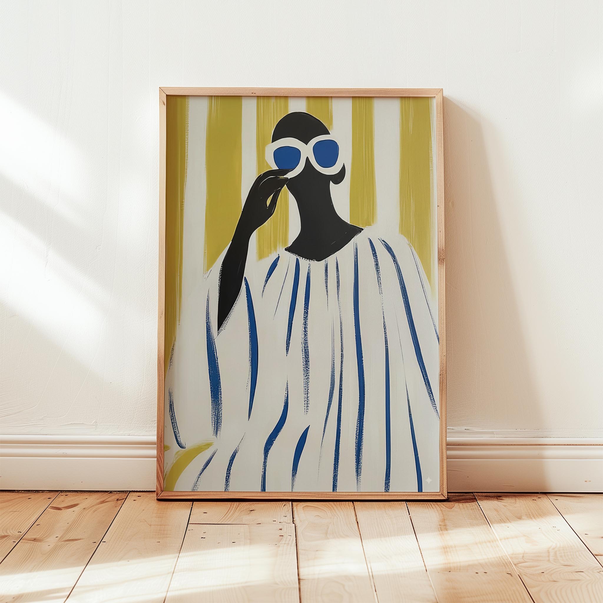 Kadın Portre XXVII - Çizgili Bohem