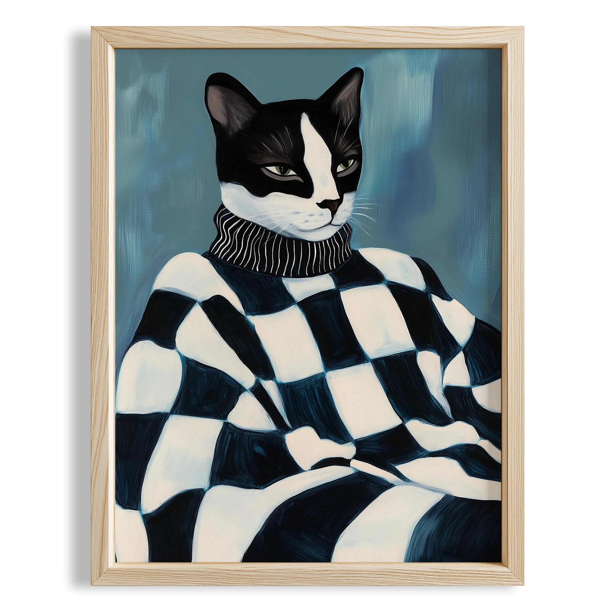 Kedi Portre VI - Geometrik