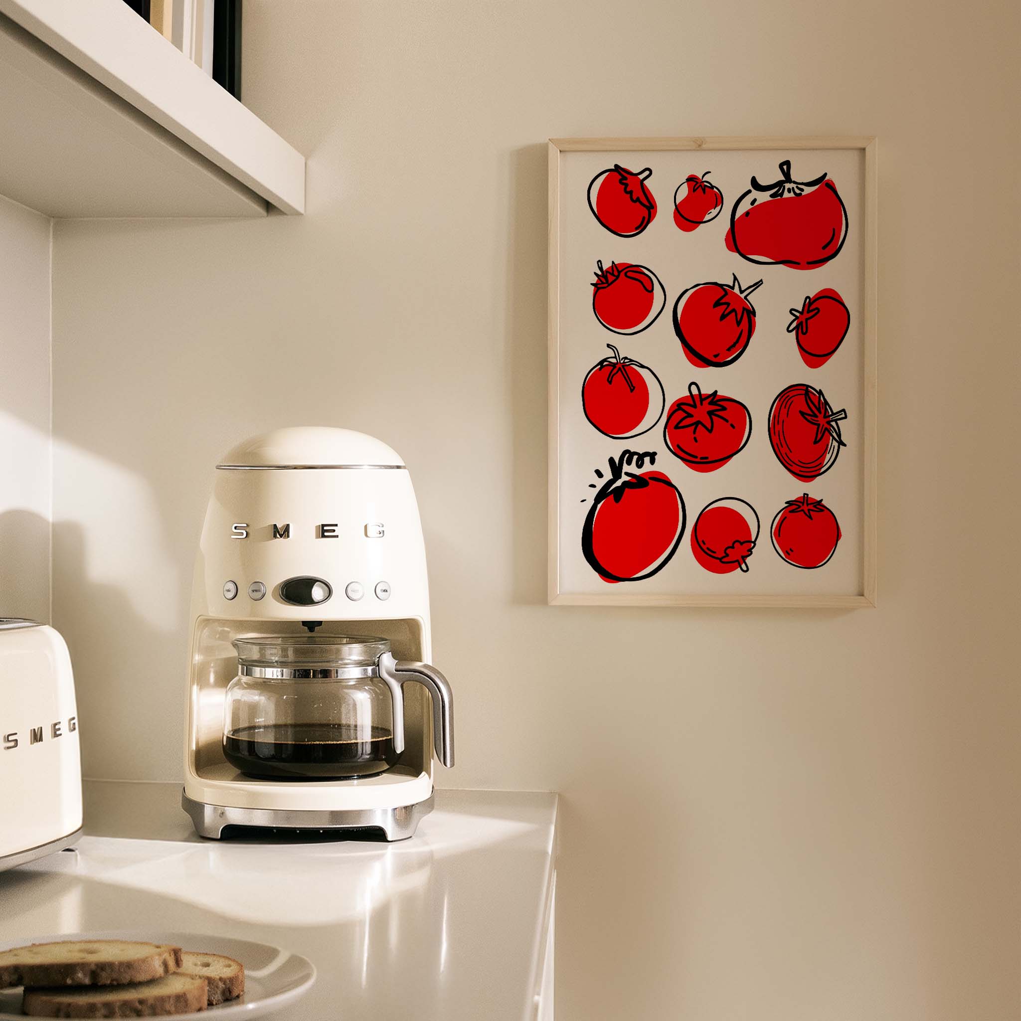 Pomodoro Domates I Mutfak Duvar Tablosu