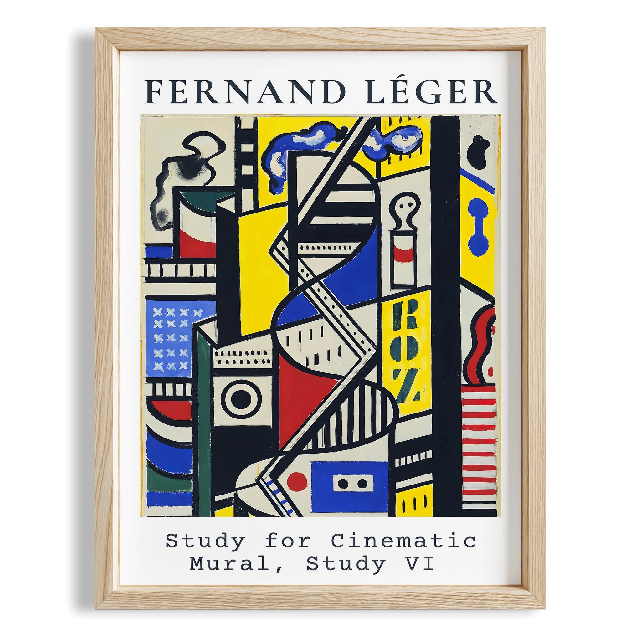 Fernand Leger XXV Duvar Tablosu