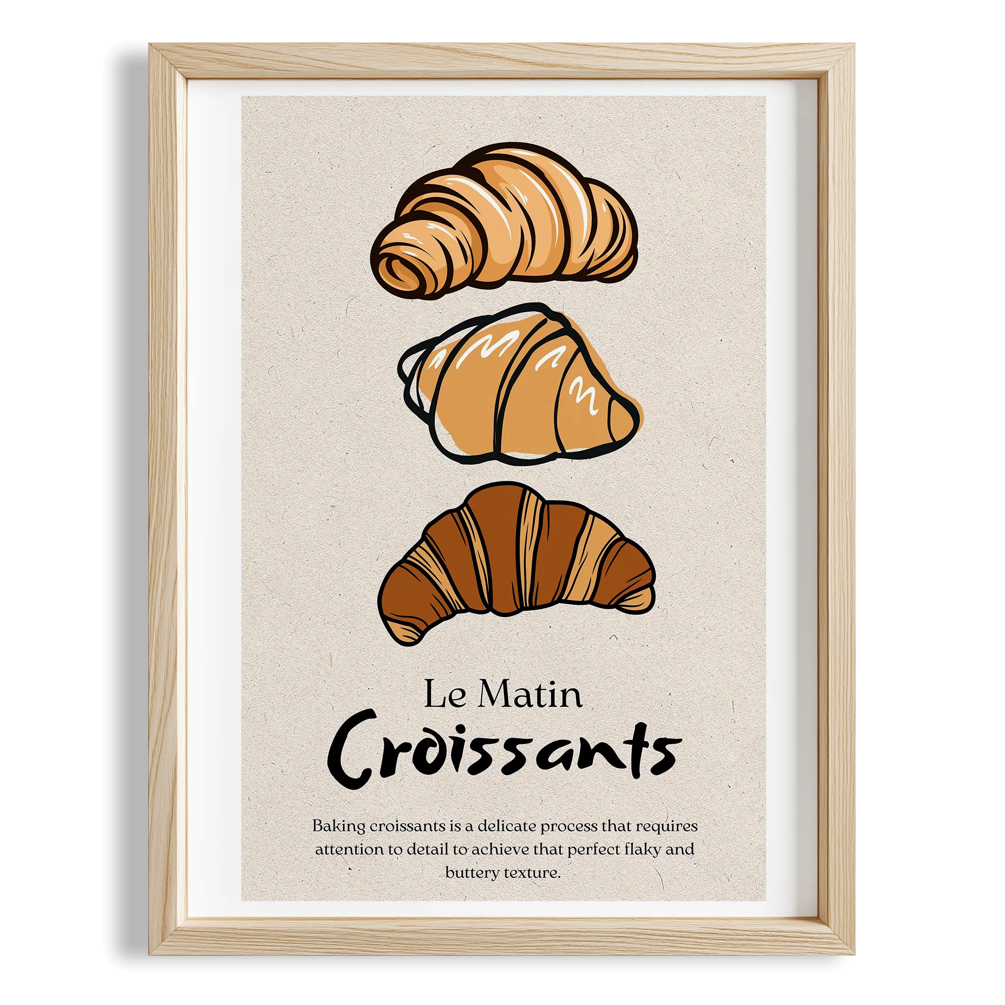 Kruvasan Tatlılar Mutfak Duvar Tablosu