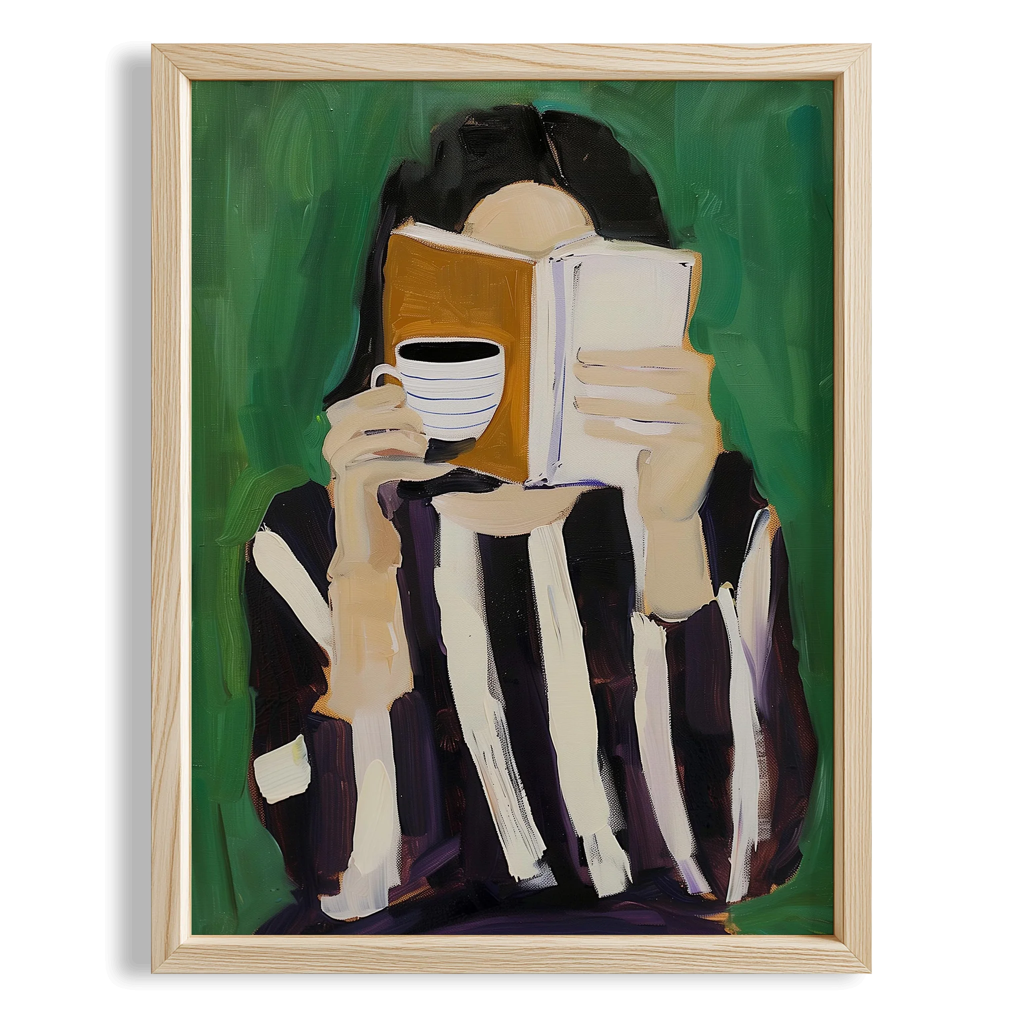 Kahve ve Hikaye - Soyut Kadın Figür