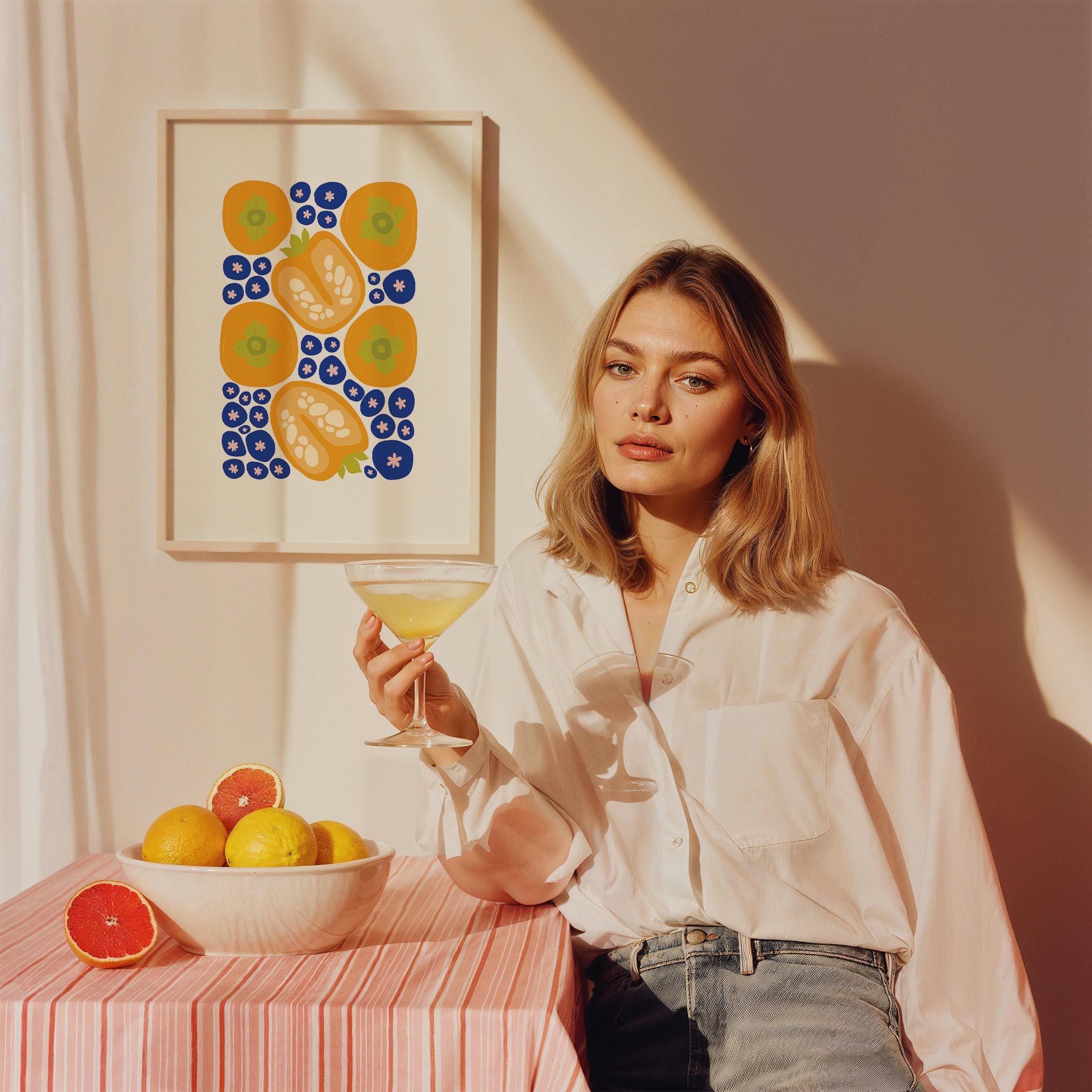 Fruits Market II Meyveler Mutfak Duvar Tablosu