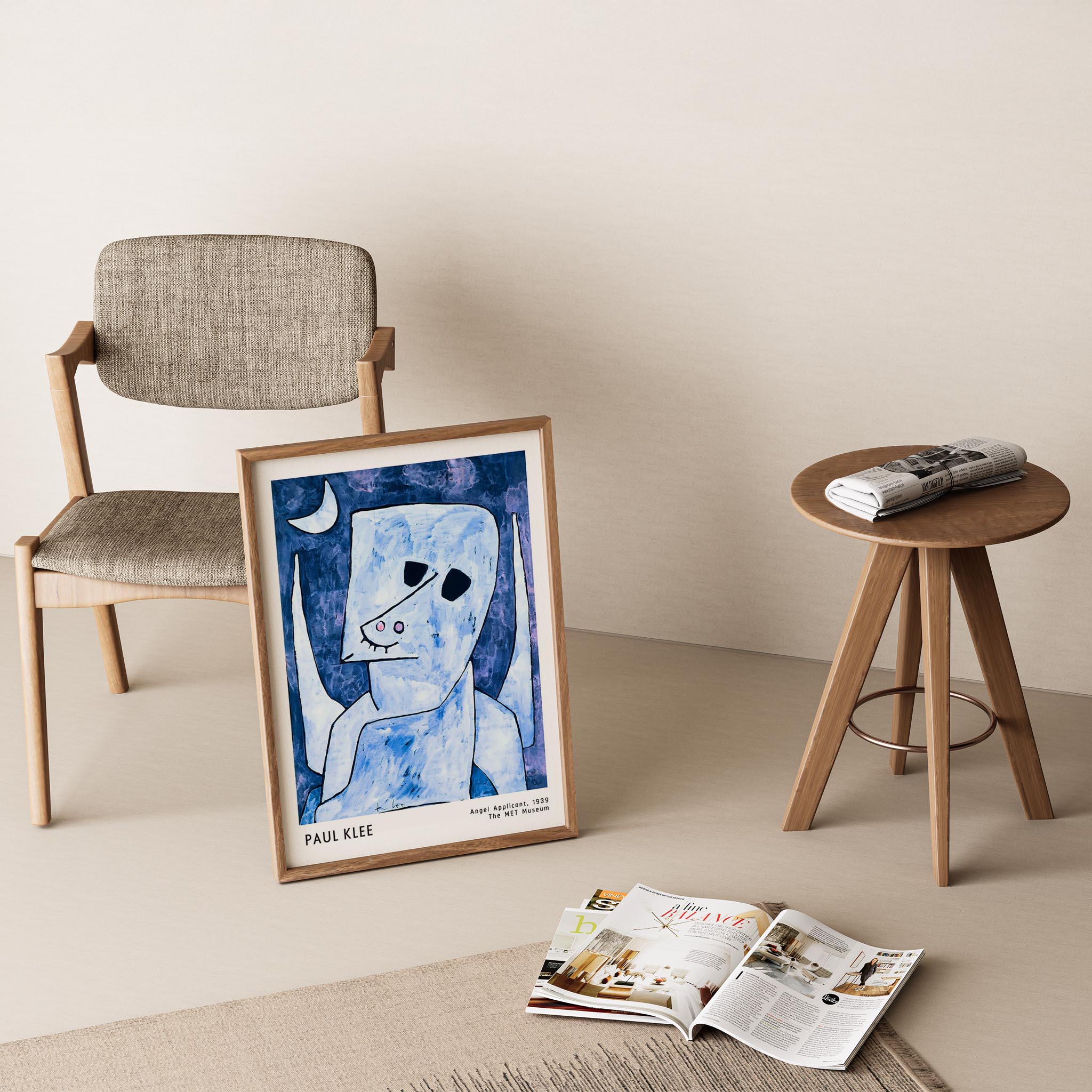 Paul Klee Melek Adayı 1939 Suluboya I Duvar Tablosu