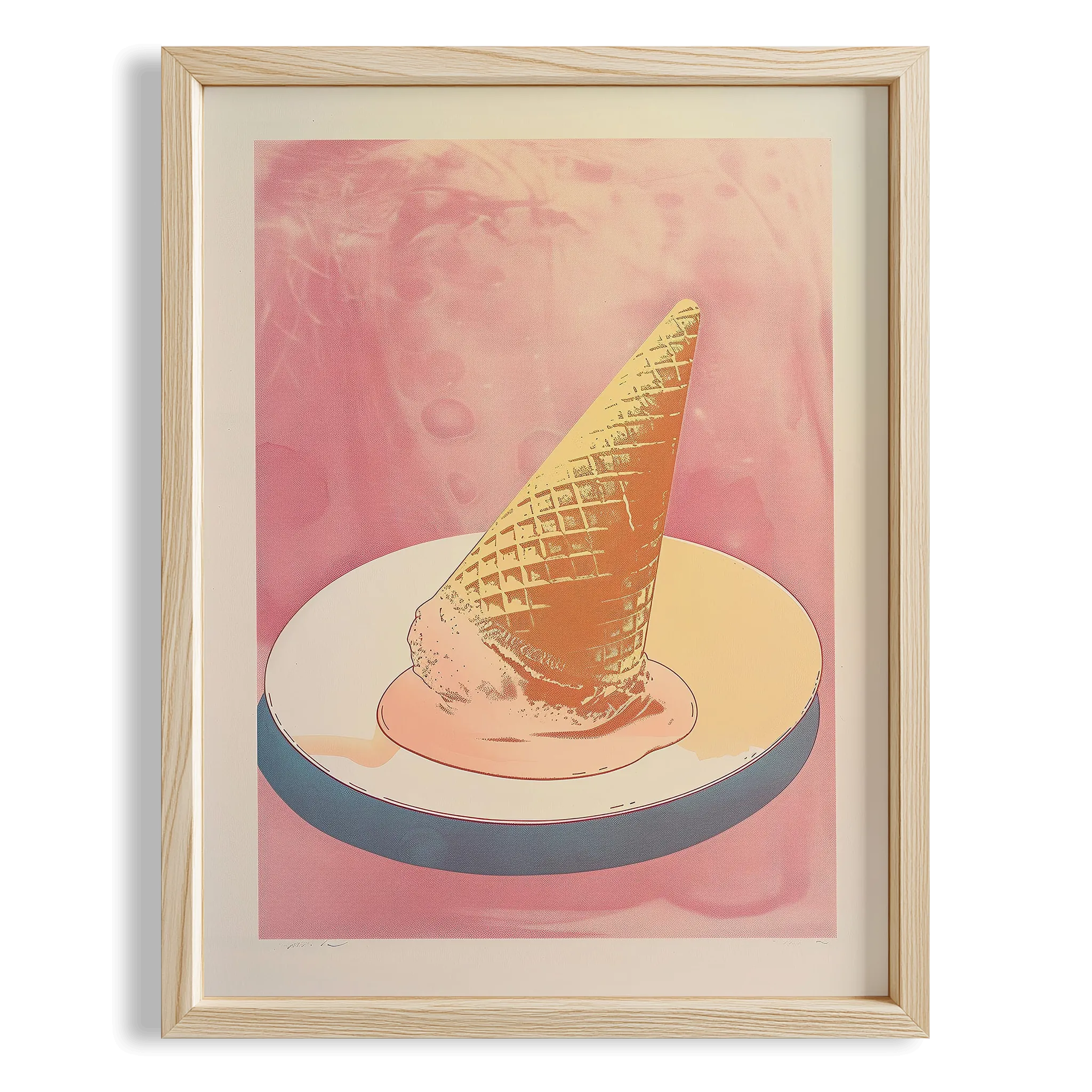 Ay Üzerinde Siyah Kedi Minimal Sanat - Duvar Tablosu