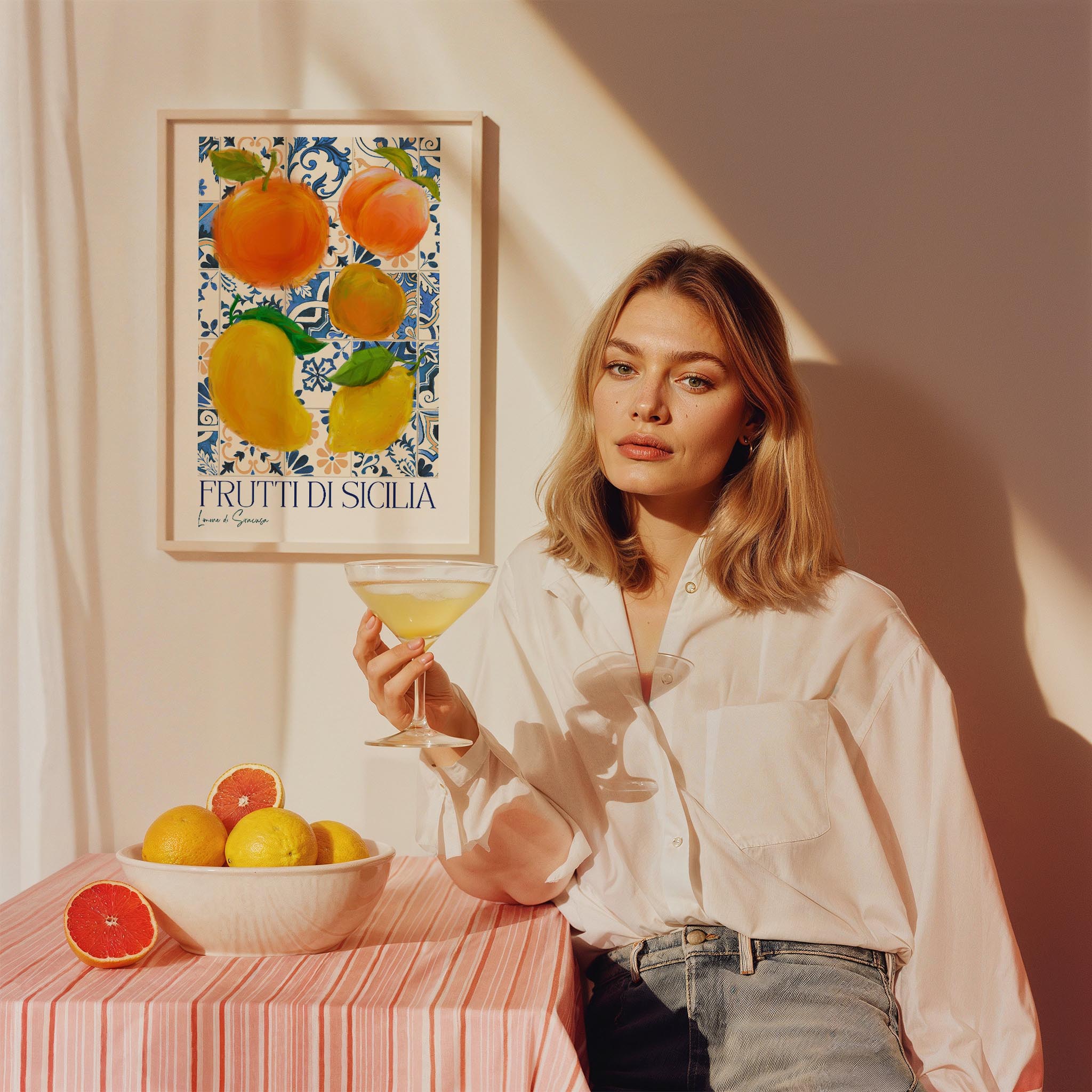 Frutti di Sicilia Fruits Market - Akdeniz İtalya Koleksiyonu Mutfak Tablosu