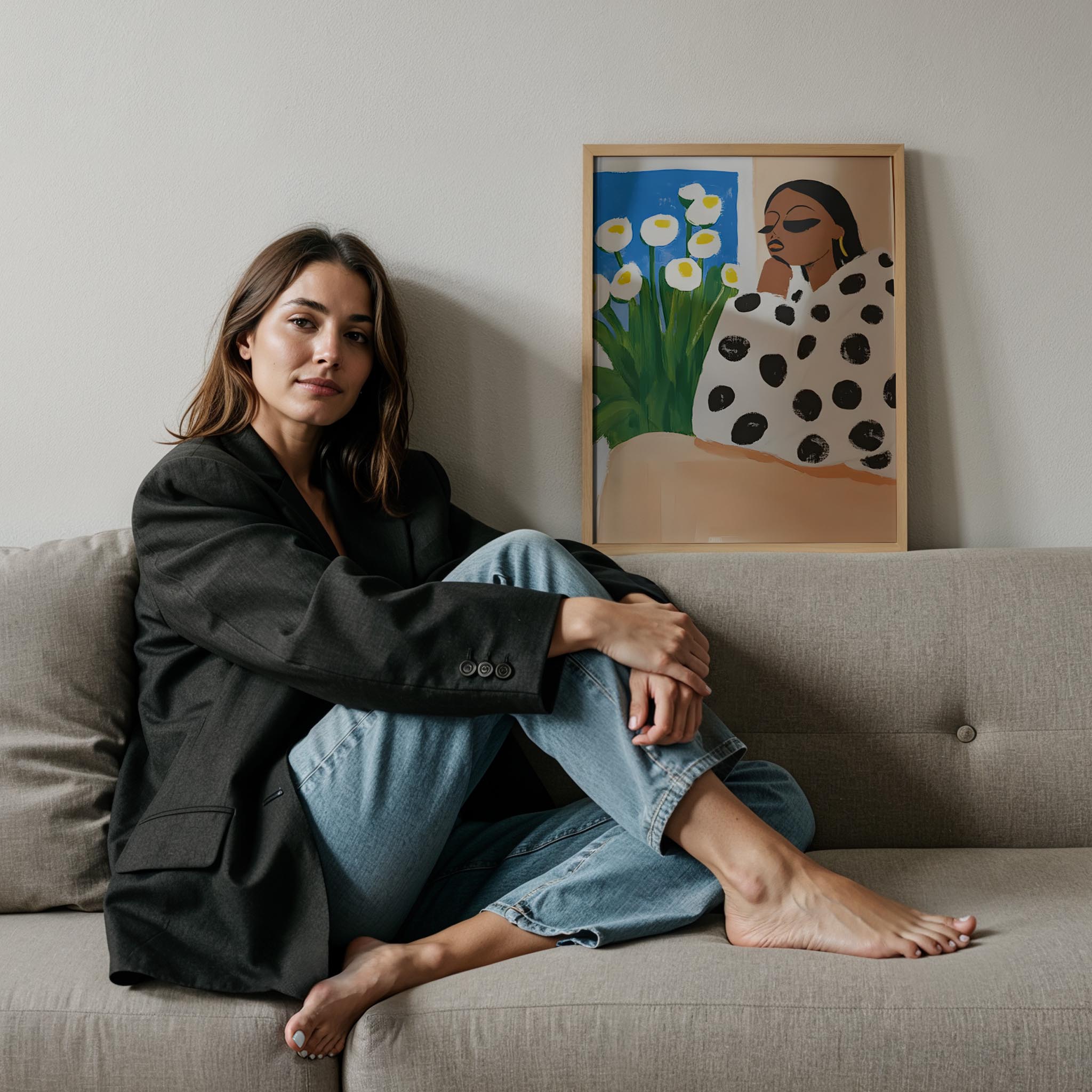 Puantiyeli Portre II - Lale Penceresi