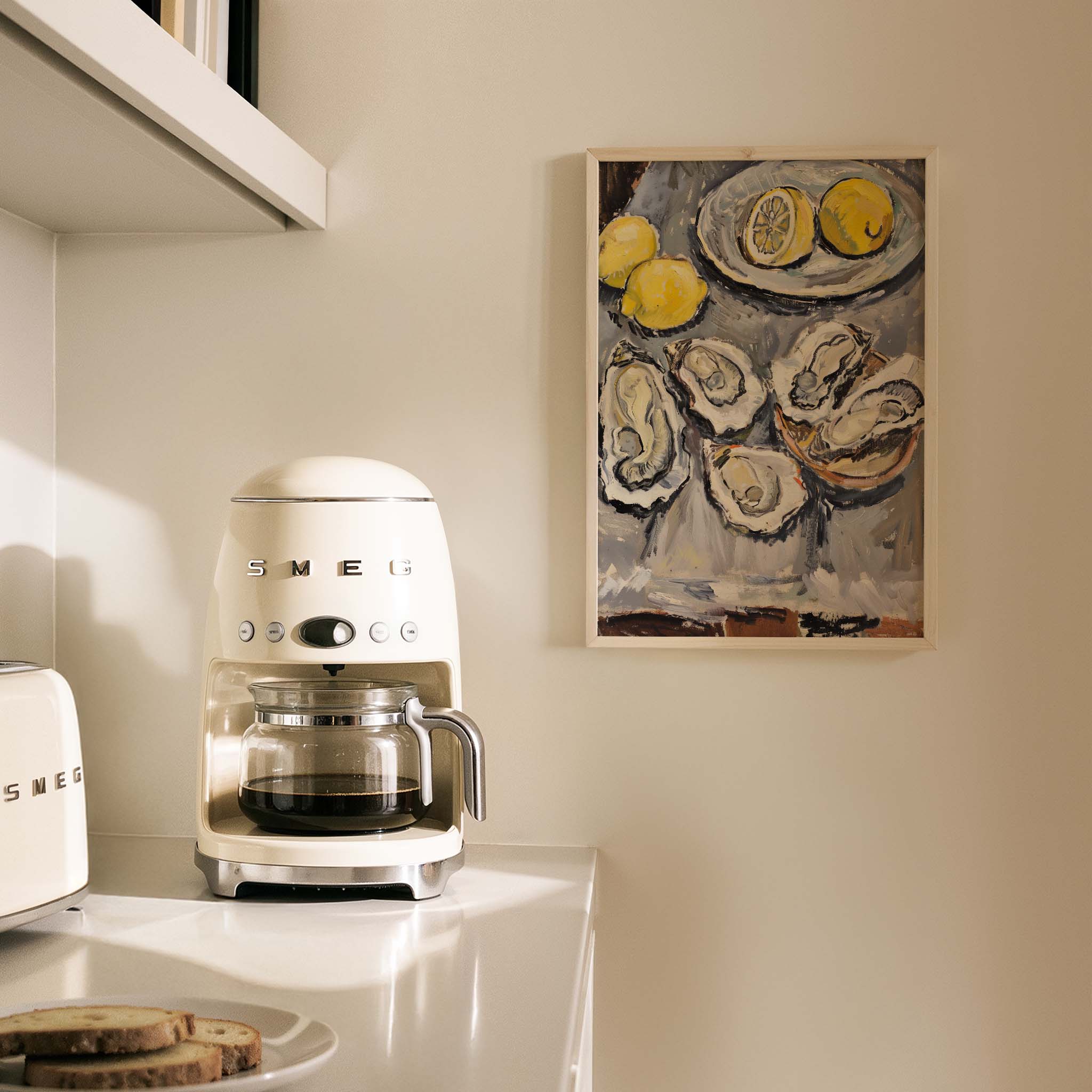 İstiridye Sofrası Akdeniz İtalya Koleksiyonu Mutfak Duvar Tablosu