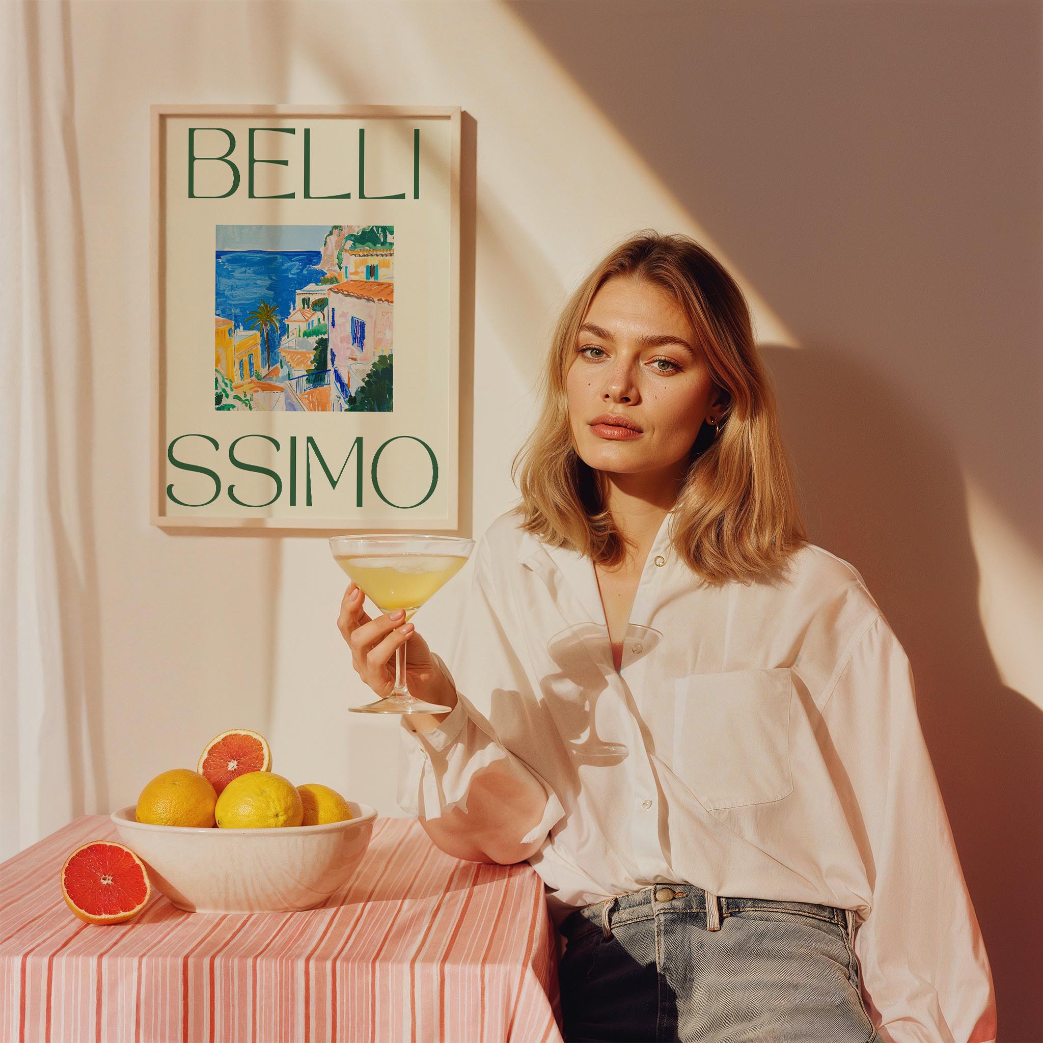 Bellissimo Akdeniz İtalya Koleksiyonu Mutfak Duvar Tablosu