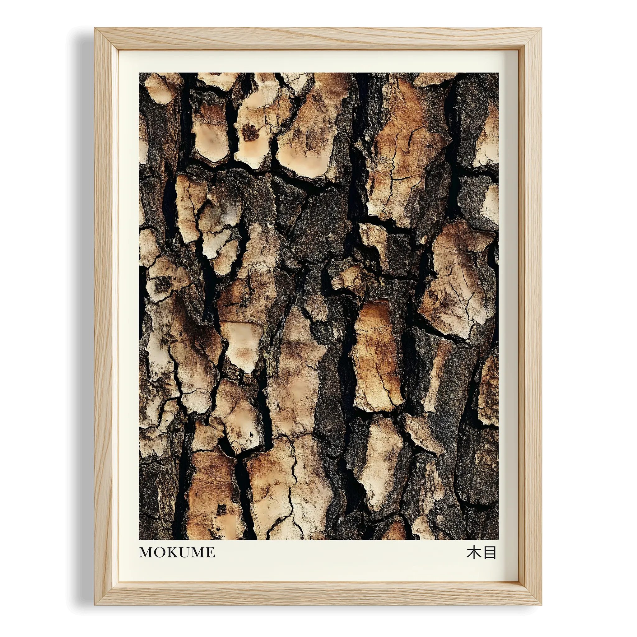 Japandi Ağaç IV - Kütük Deseni