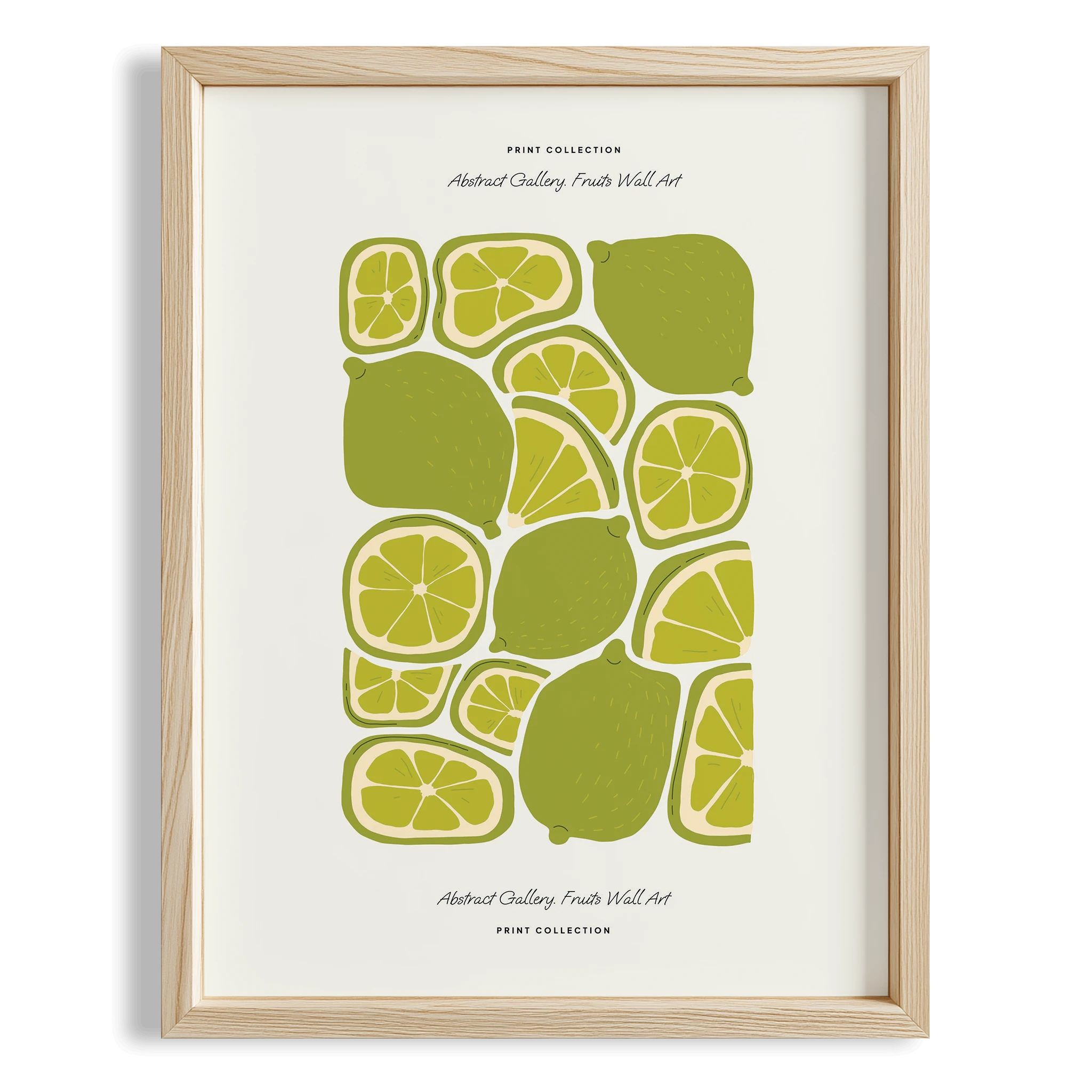 Lime Misket Limonu Sebzeler Mutfak Duvar Tablosu