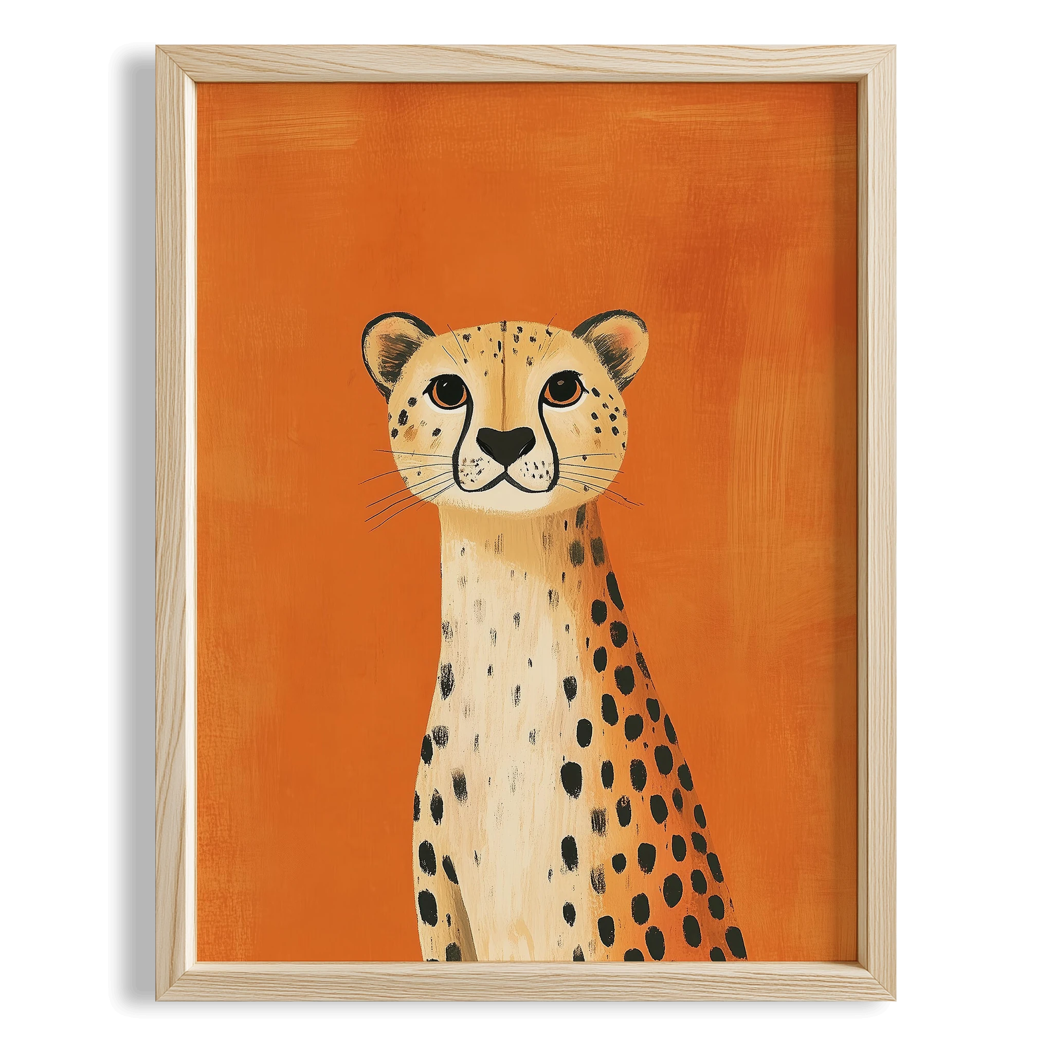 Sevimli Çita - Terra Cotta Fon