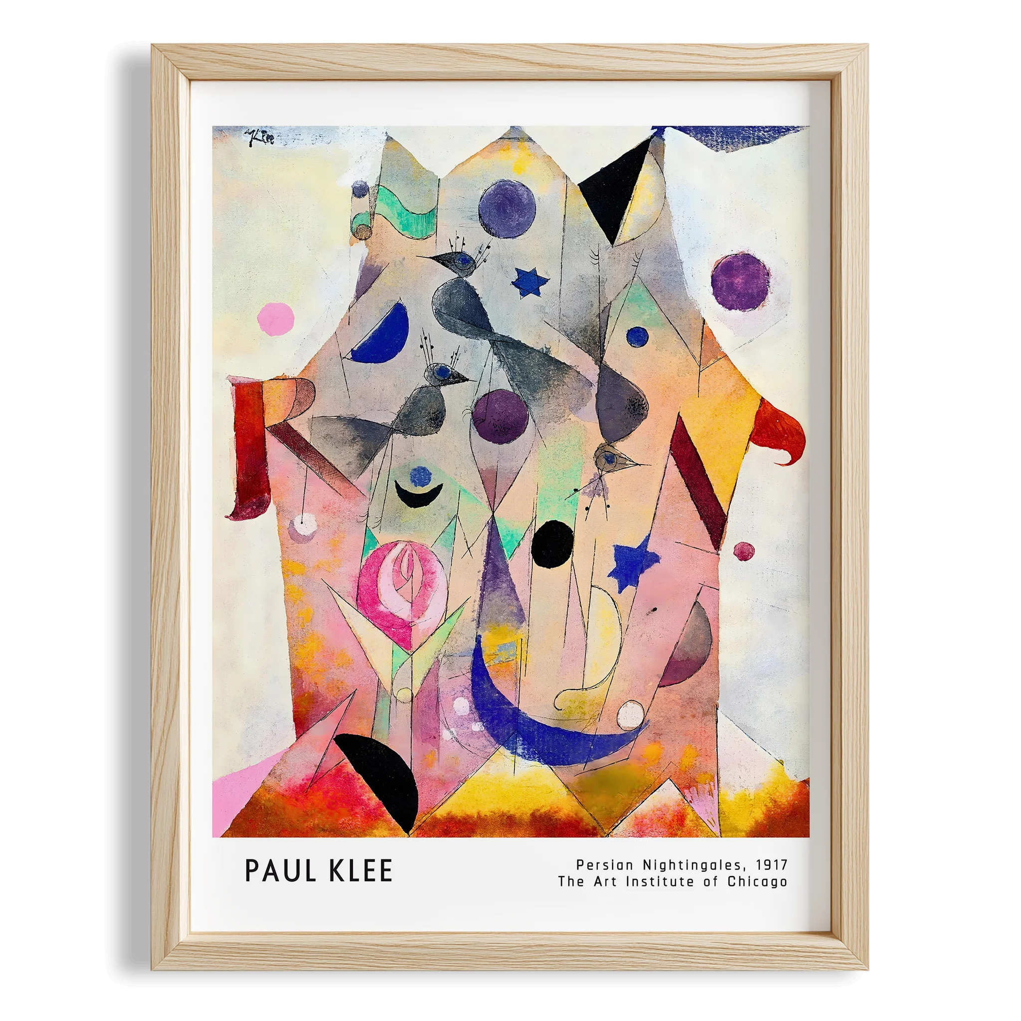 Paul Klee Fars Bülbülleri 1917 Suluboya I Duvar Tablosu