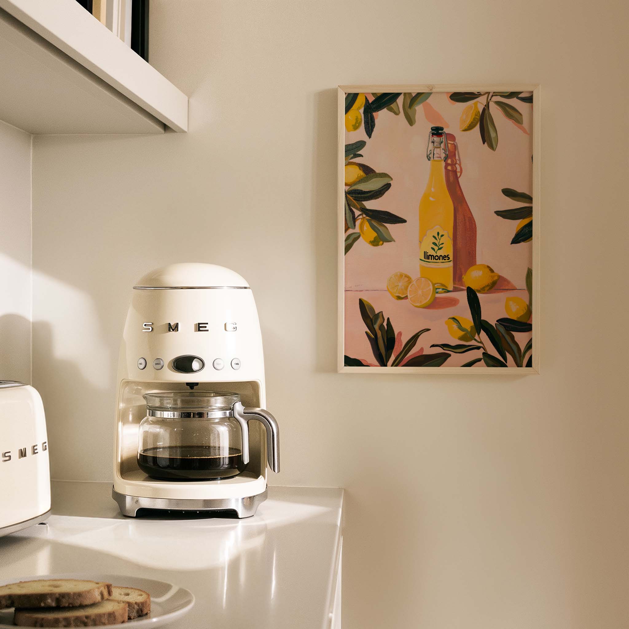 Limoncello Natürmort Akdeniz İtalya Koleksiyonu Mutfak Duvar Tablosu II