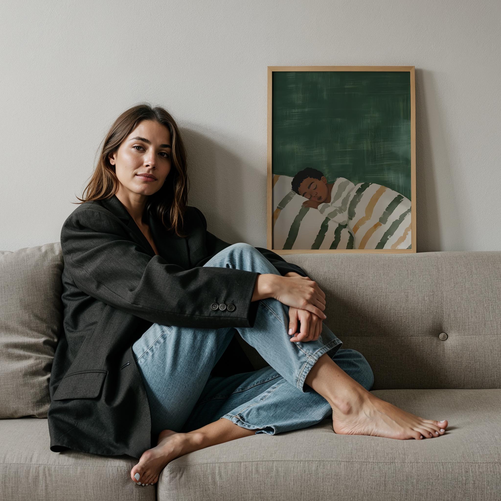 Dinlenme XXIX - Krem Battaniye