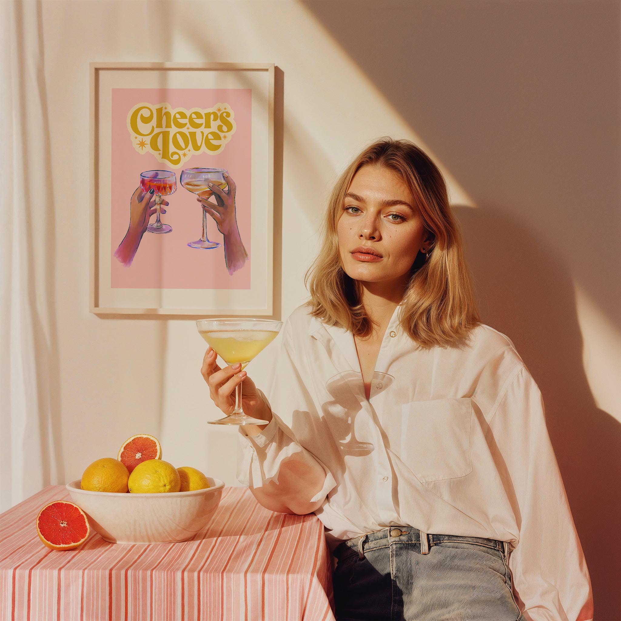 Şerefe Kadehler Mutfak Duvar Tablosu