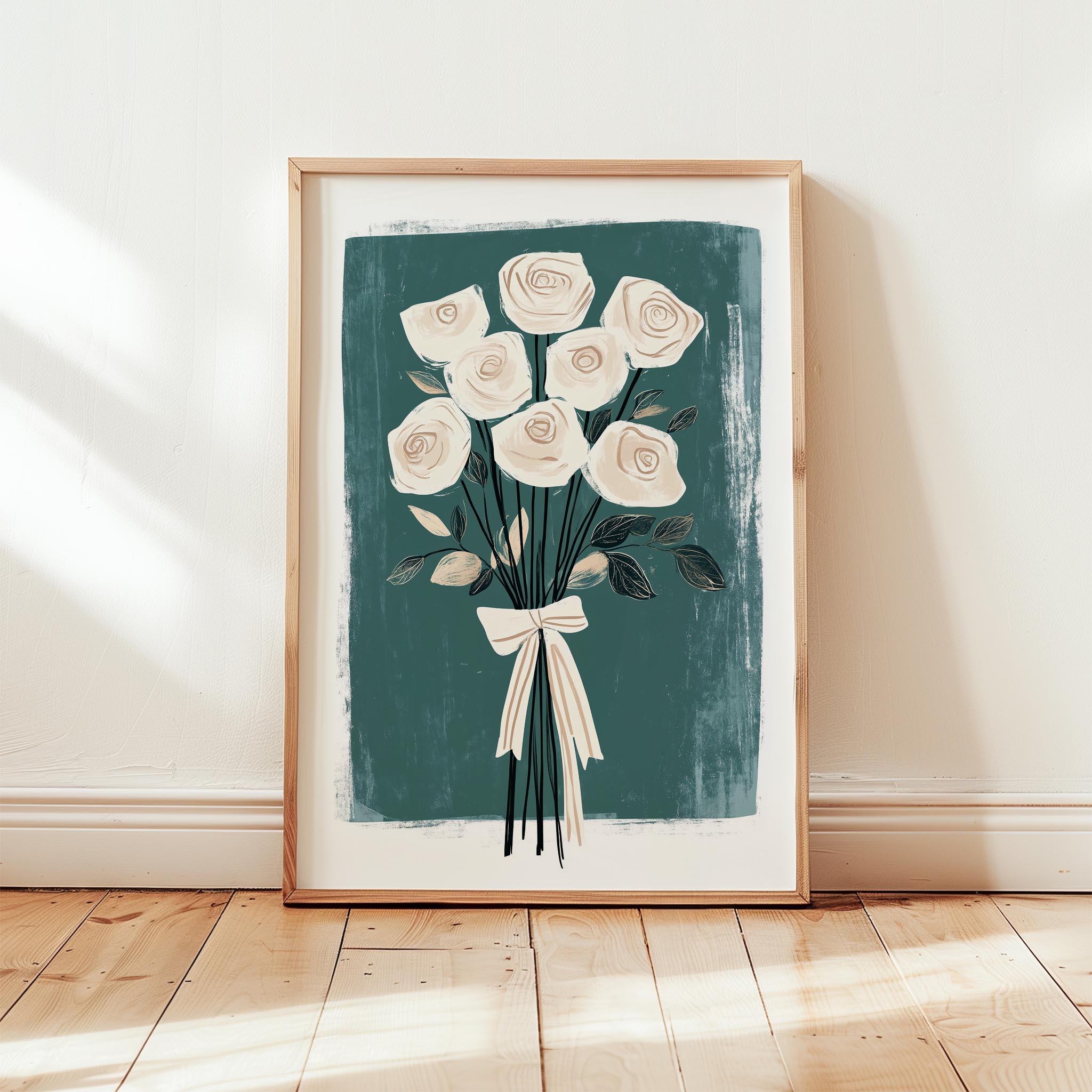 Çiçek Buketleri III - Beyaz Güller