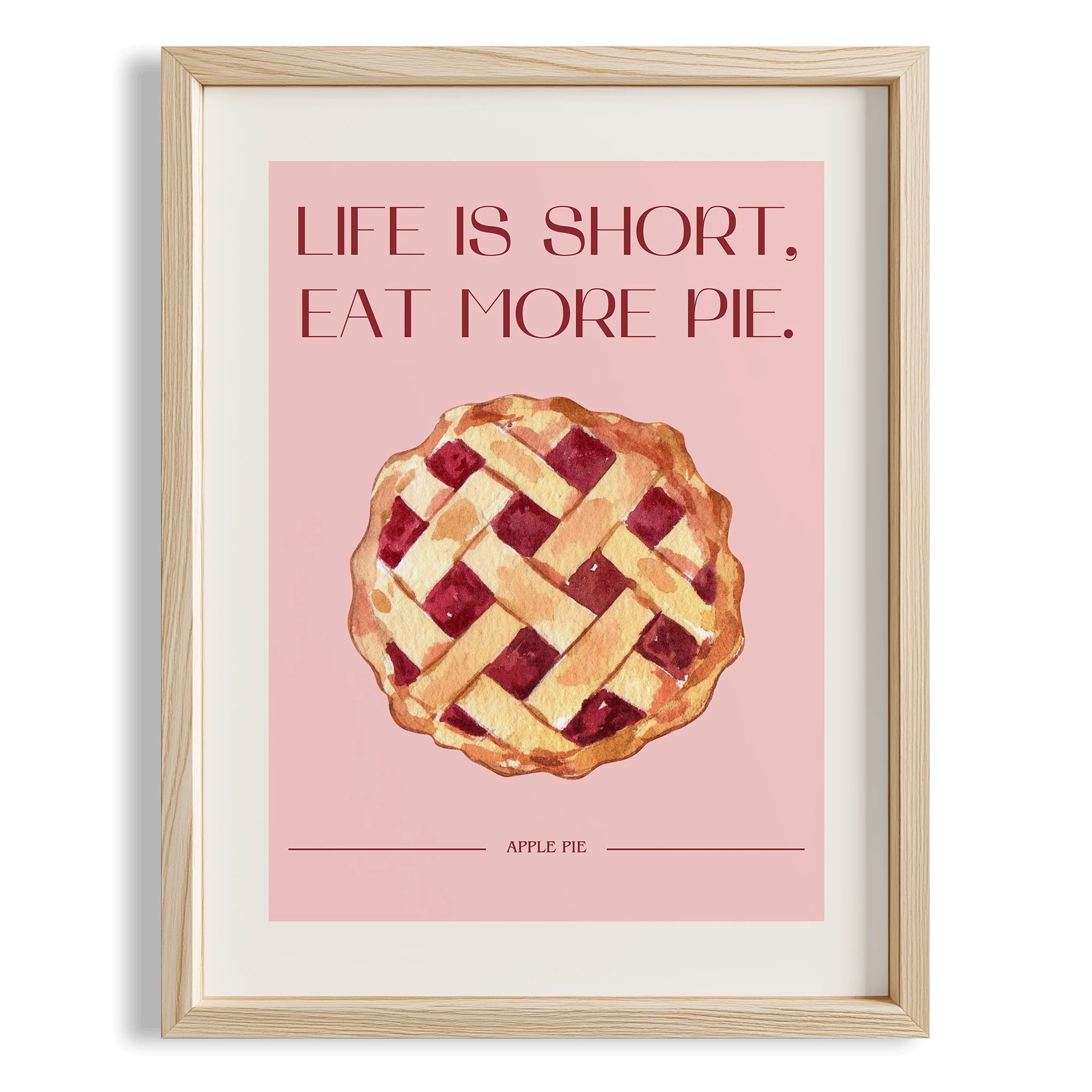 Elmalı Turta Tatlılar Mutfak Duvar Tablosu