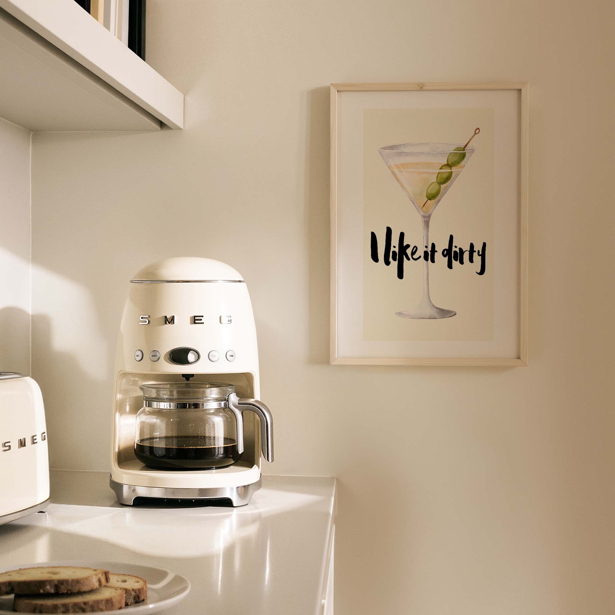 I like it dirty Tipografi Mutfak Duvar Tablosu