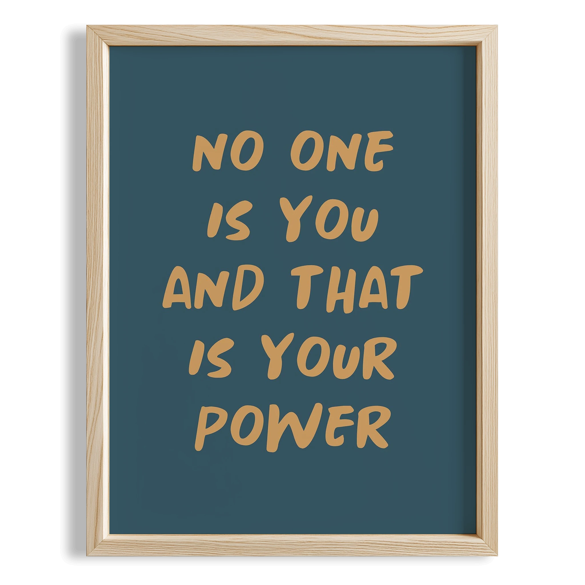 Motivasyonel Tipografi Erkek Çocuk Odası Ahşap Tablo