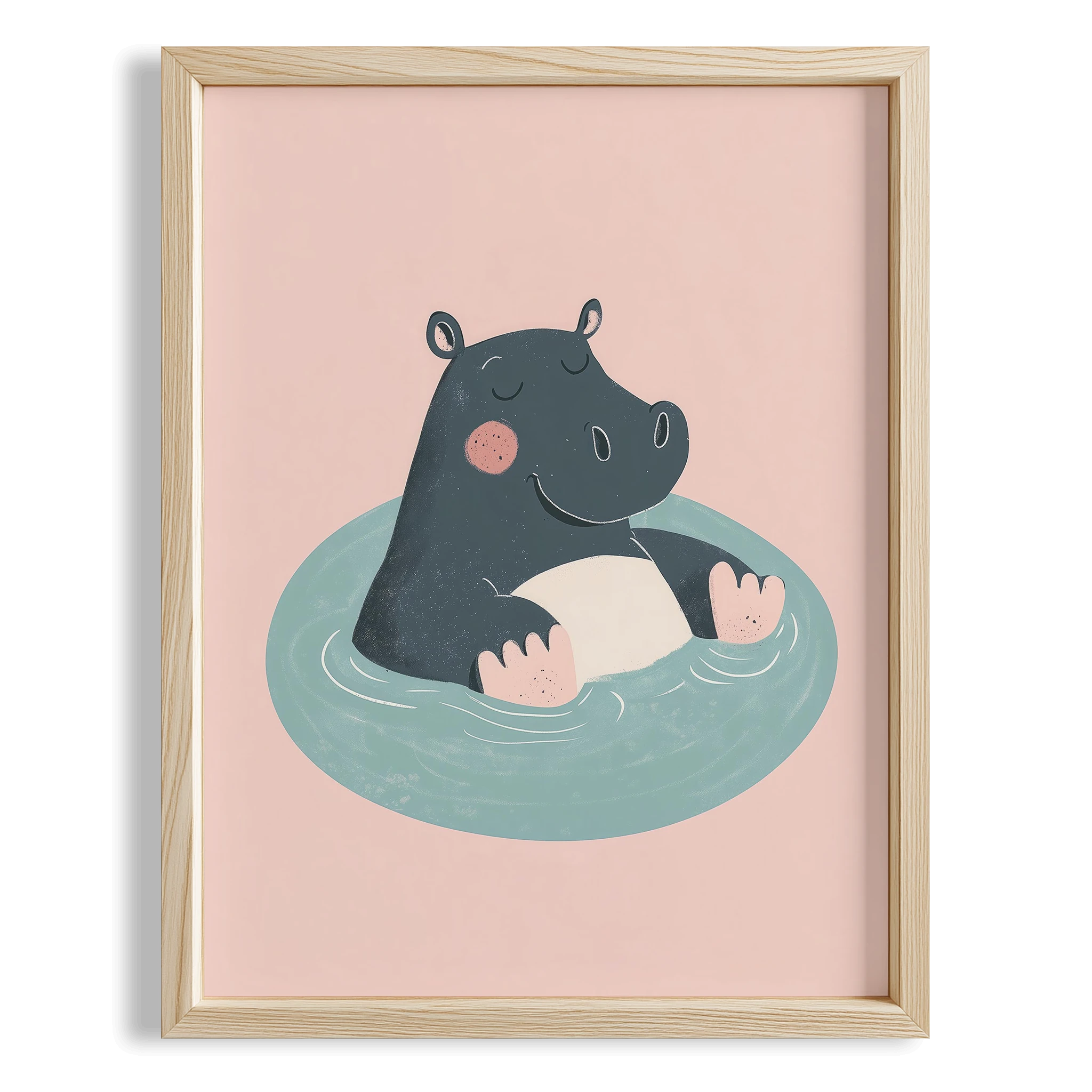 Yüzen Gergedan - Pembe Fon