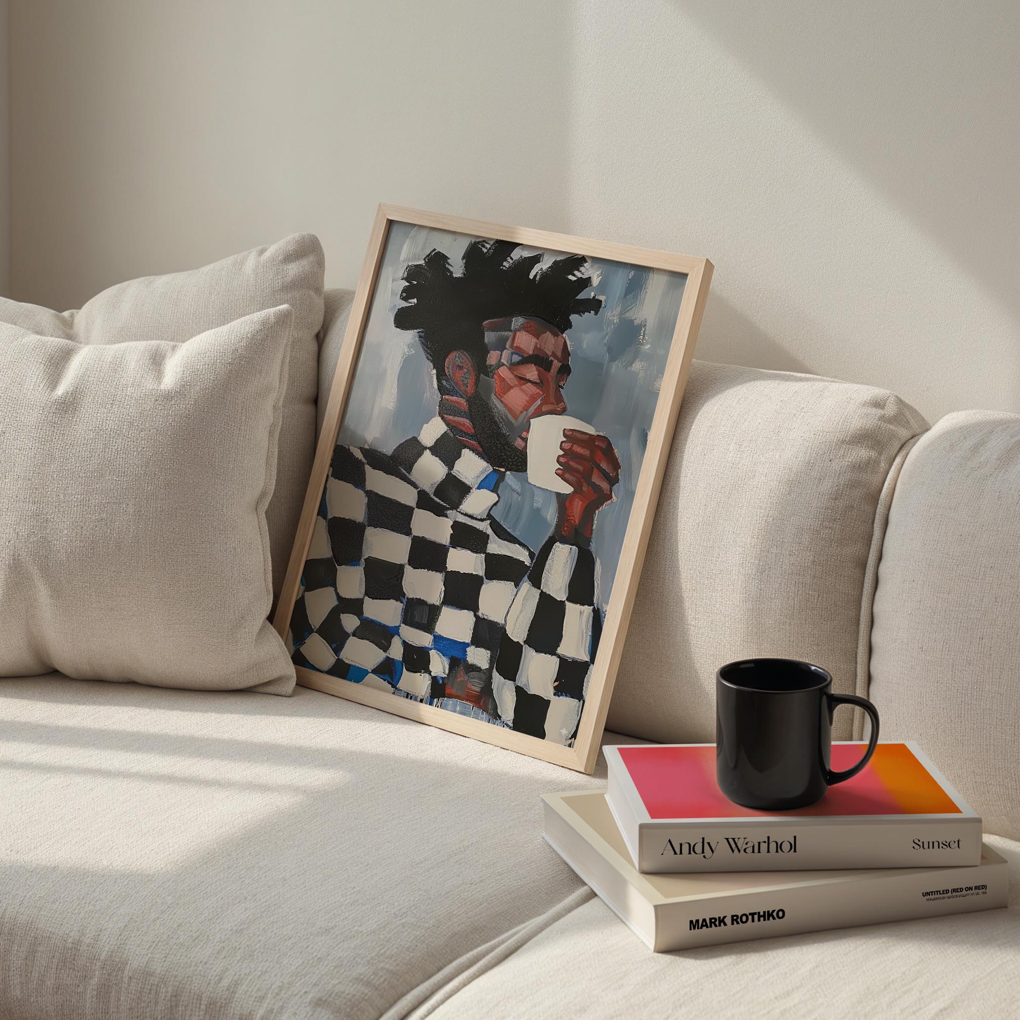 Erkek Portre IX - Geometrik Afro