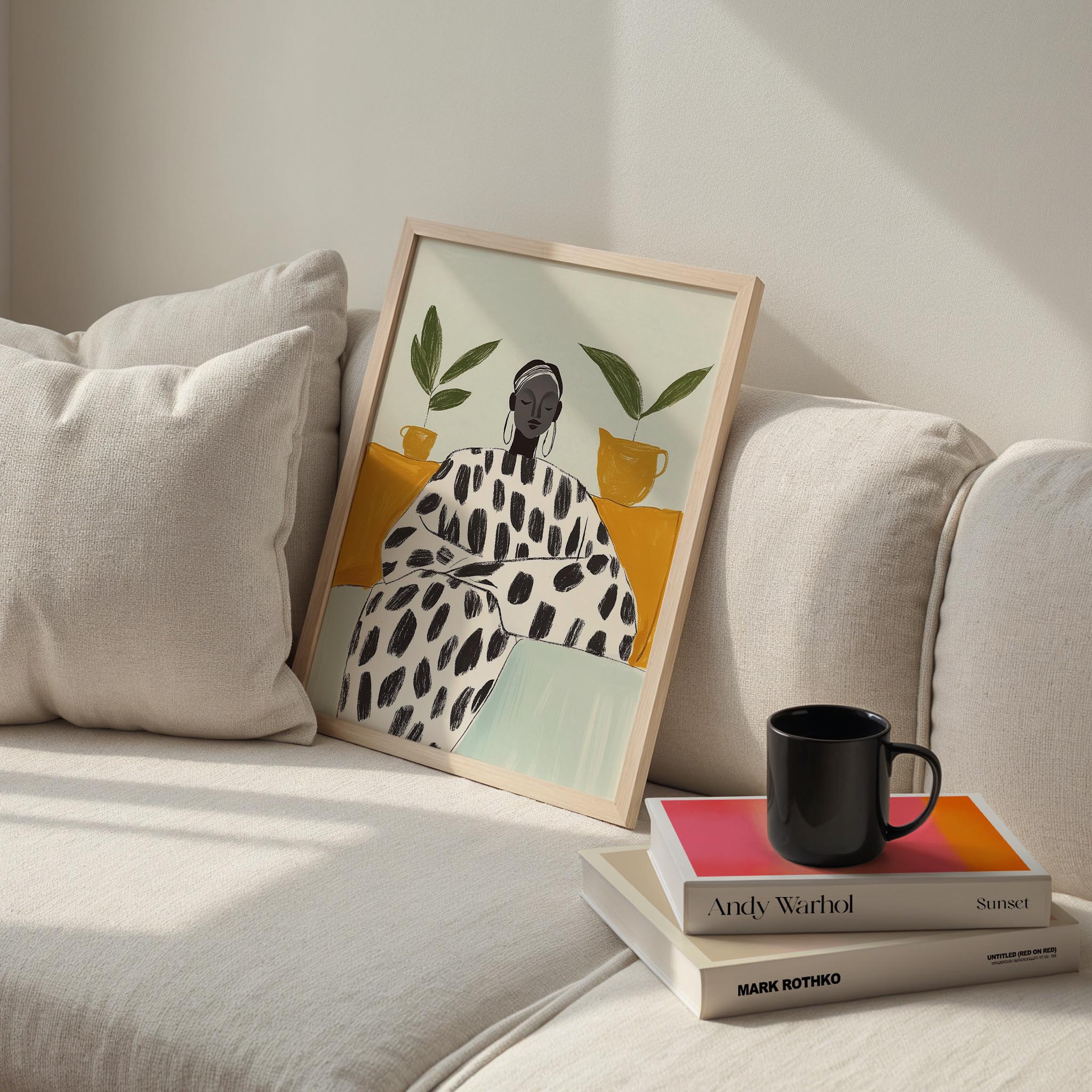 Kadın Portre III - Afro Bohem