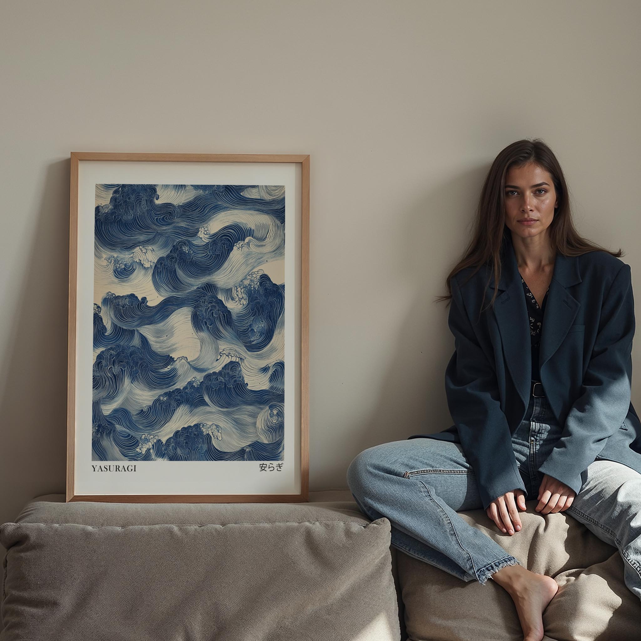 Japandi Mavi III - Sükunet