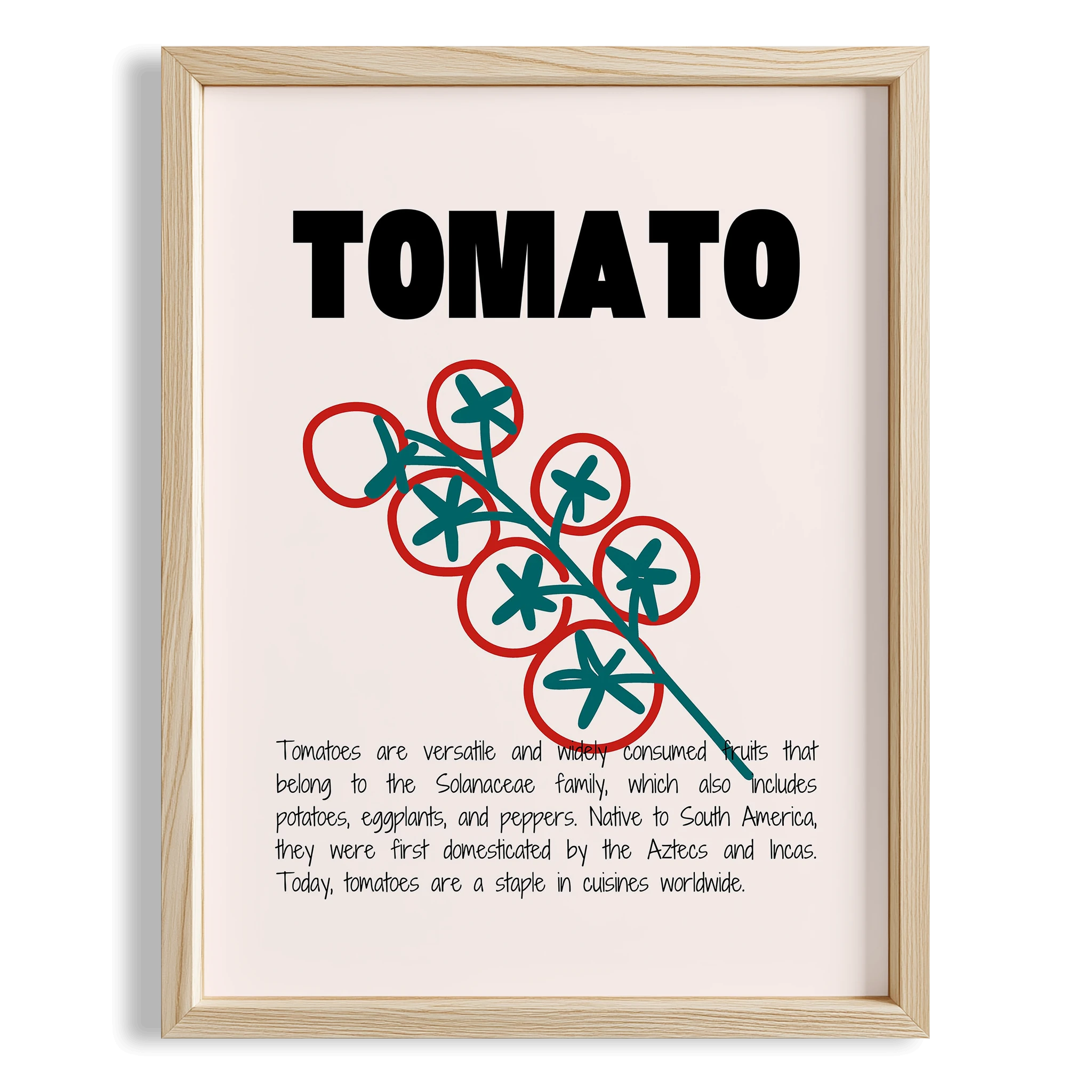 Domates Meyveler Mutfak Duvar Tablosu III