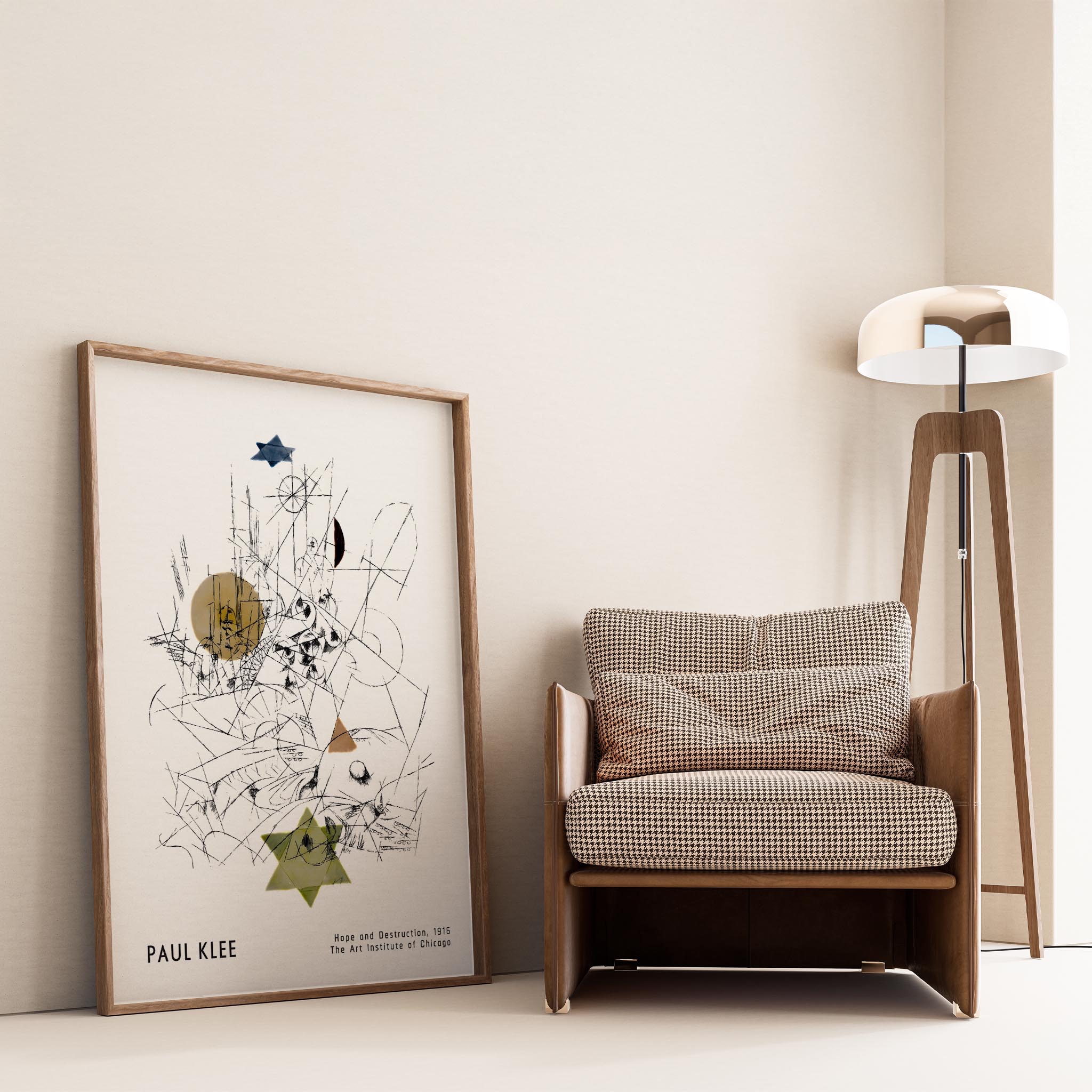 Paul Klee Umut ve Yıkım 1916 Suluboya I Duvar Tablosu