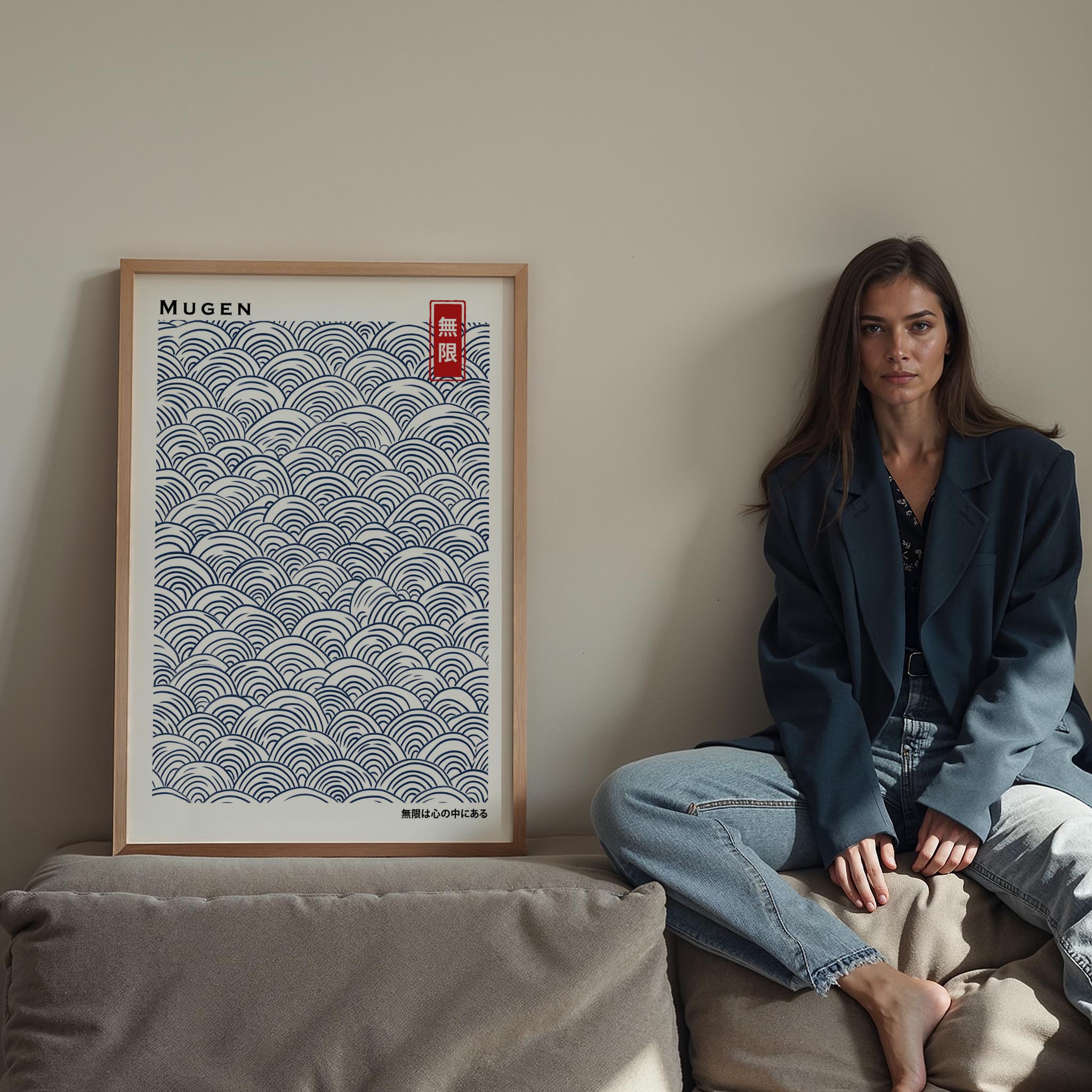 Japandi Mavi V - Sonsuzluk