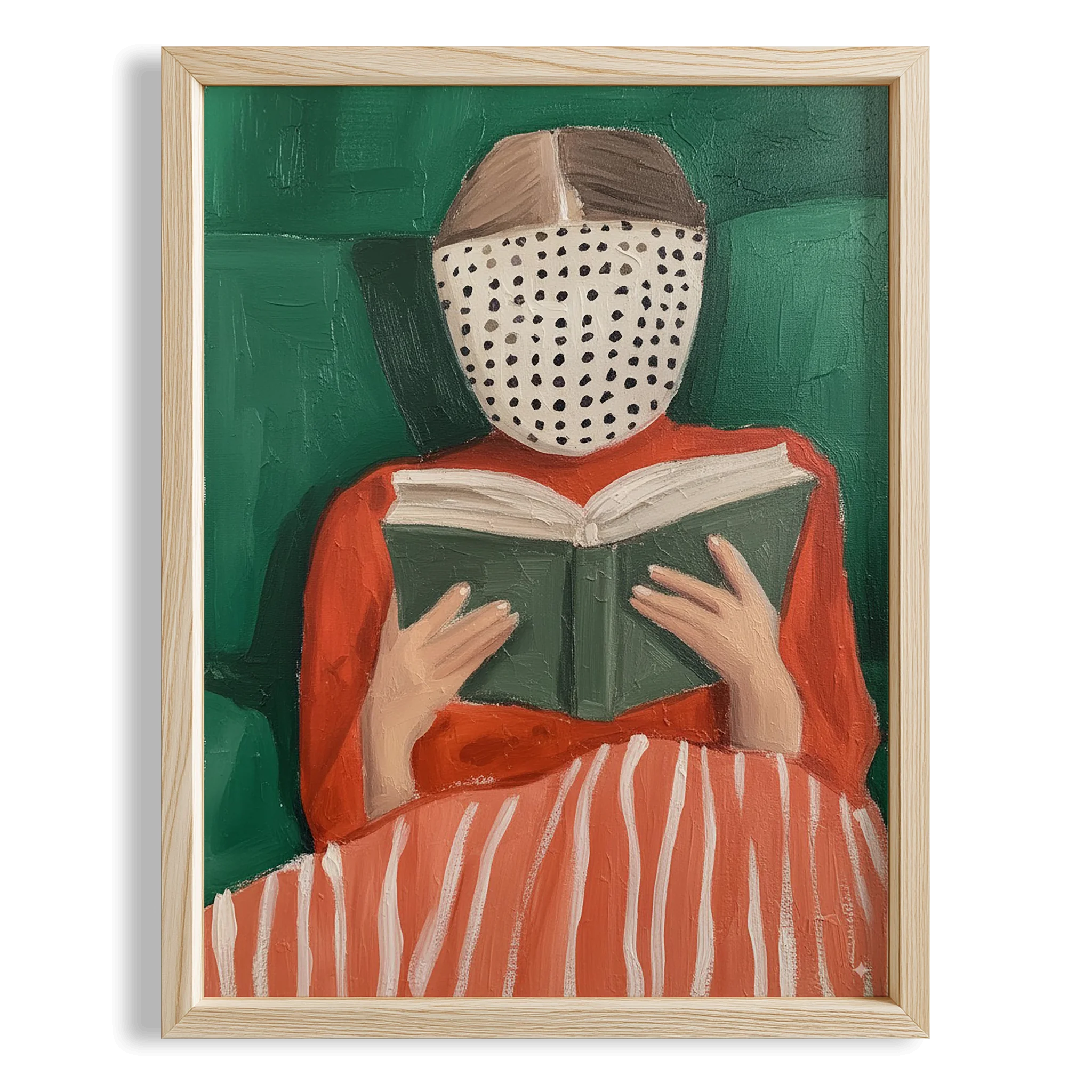 Kadın Portre XXVIII - Kitap Okuyan Zümrüt