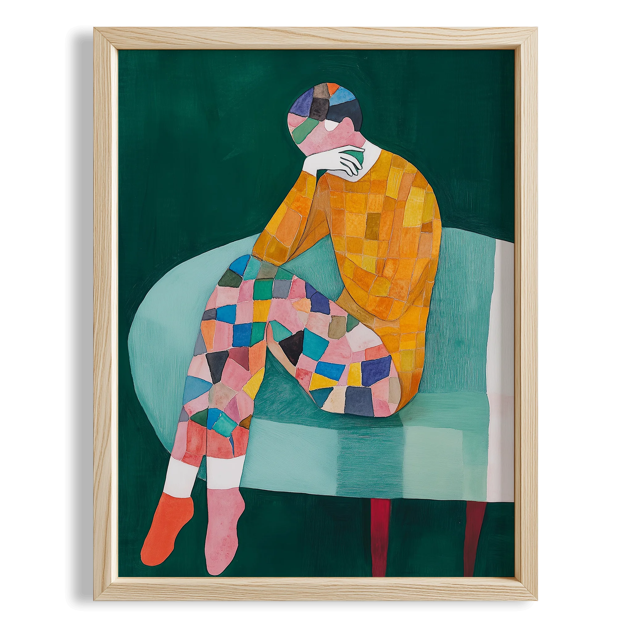 İnsan Portresi VII - Soyut Mozaik