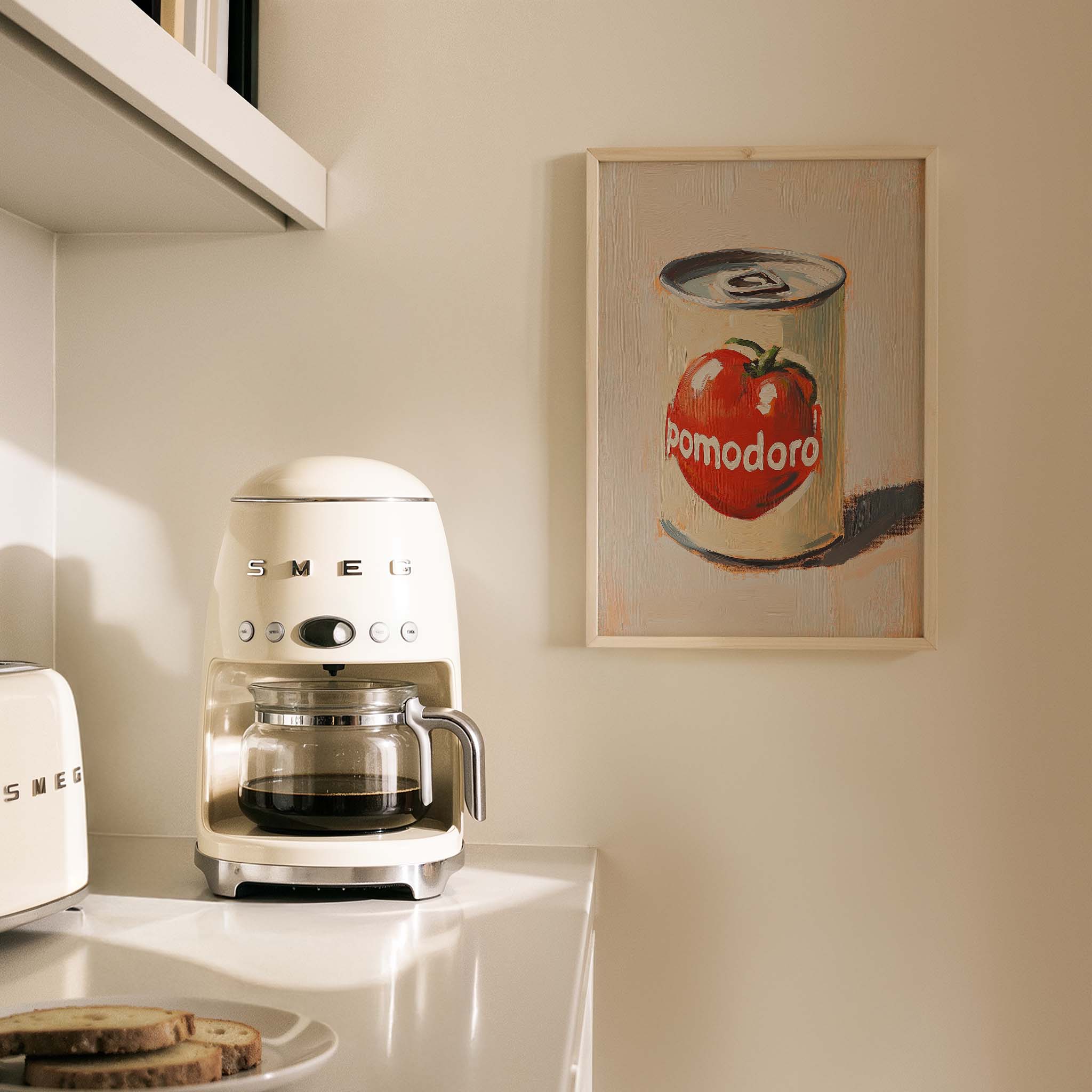 Pomodoro Salça Konservesi İtalyan Stil Mutfak Duvar Tablosu