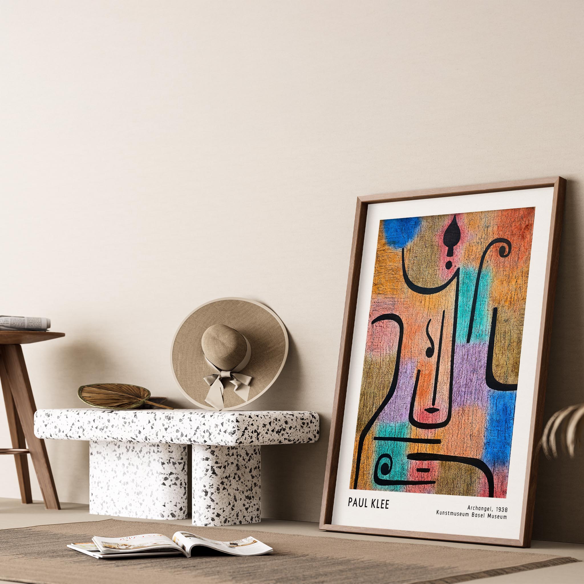 Paul Klee Başmelek 1938 Suluboya I Duvar Tablosu