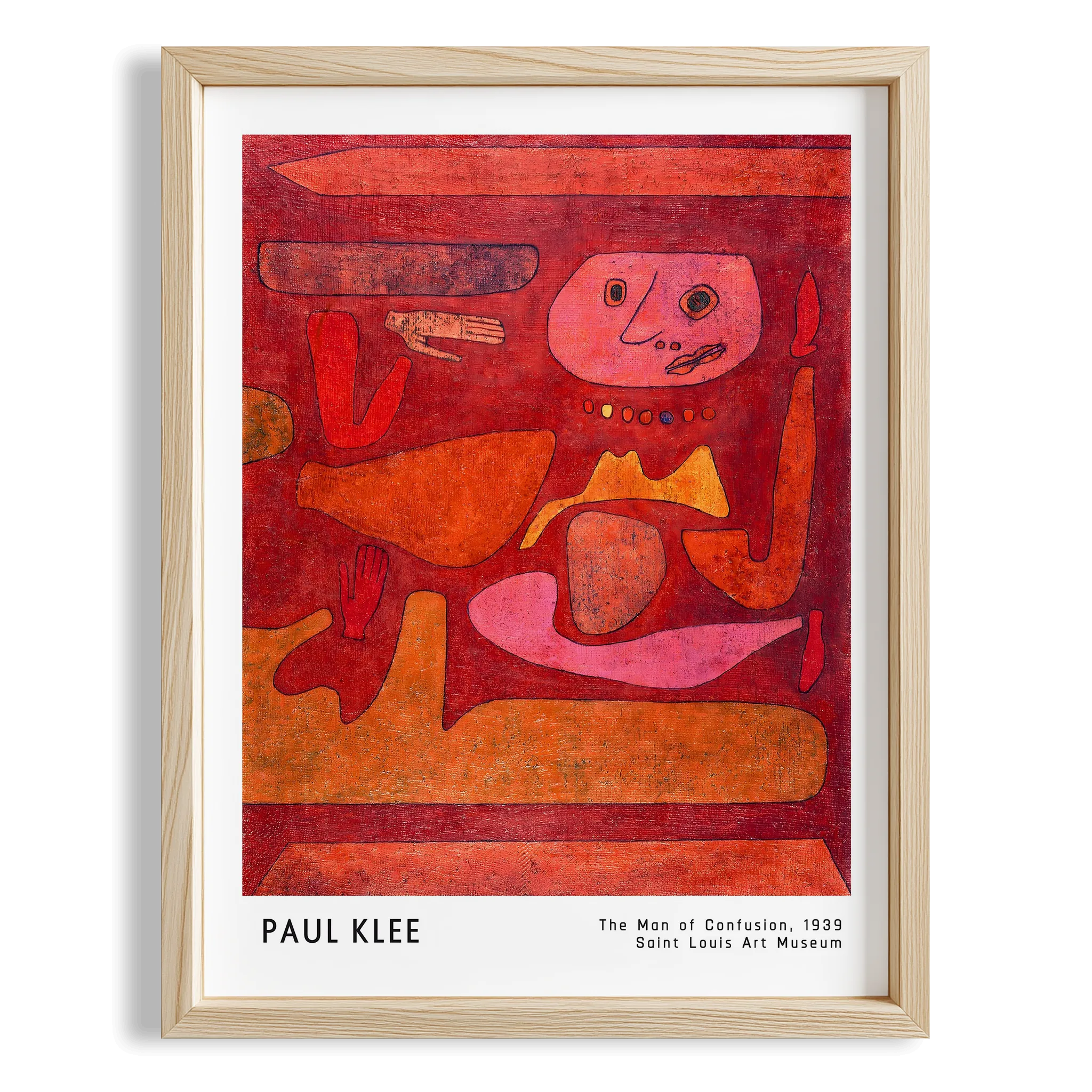 Paul Klee Kafa Karışıklığı Adamı 1939 Suluboya I Duvar Tablosu