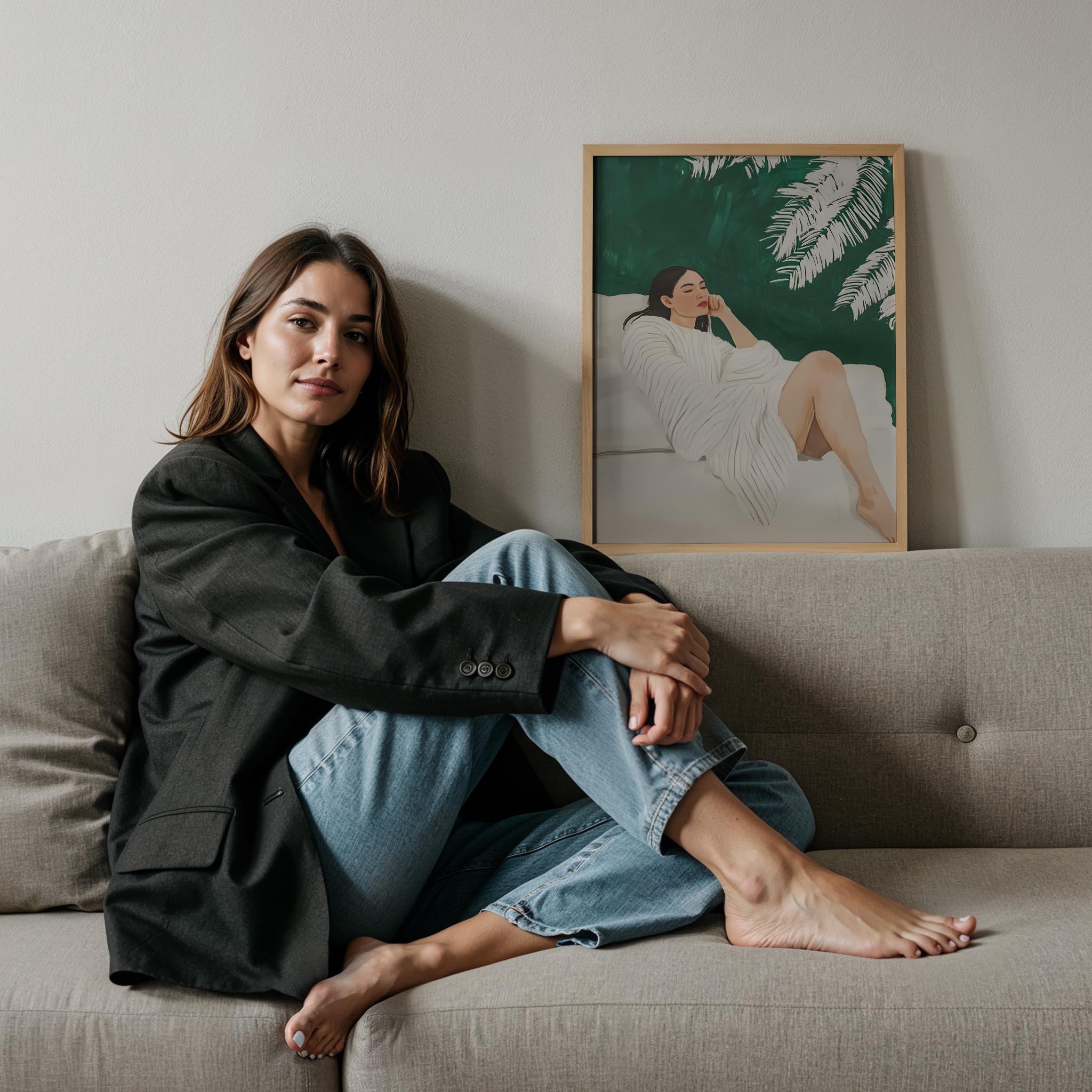 Dinlenme XXVI - Beyaz Elbise