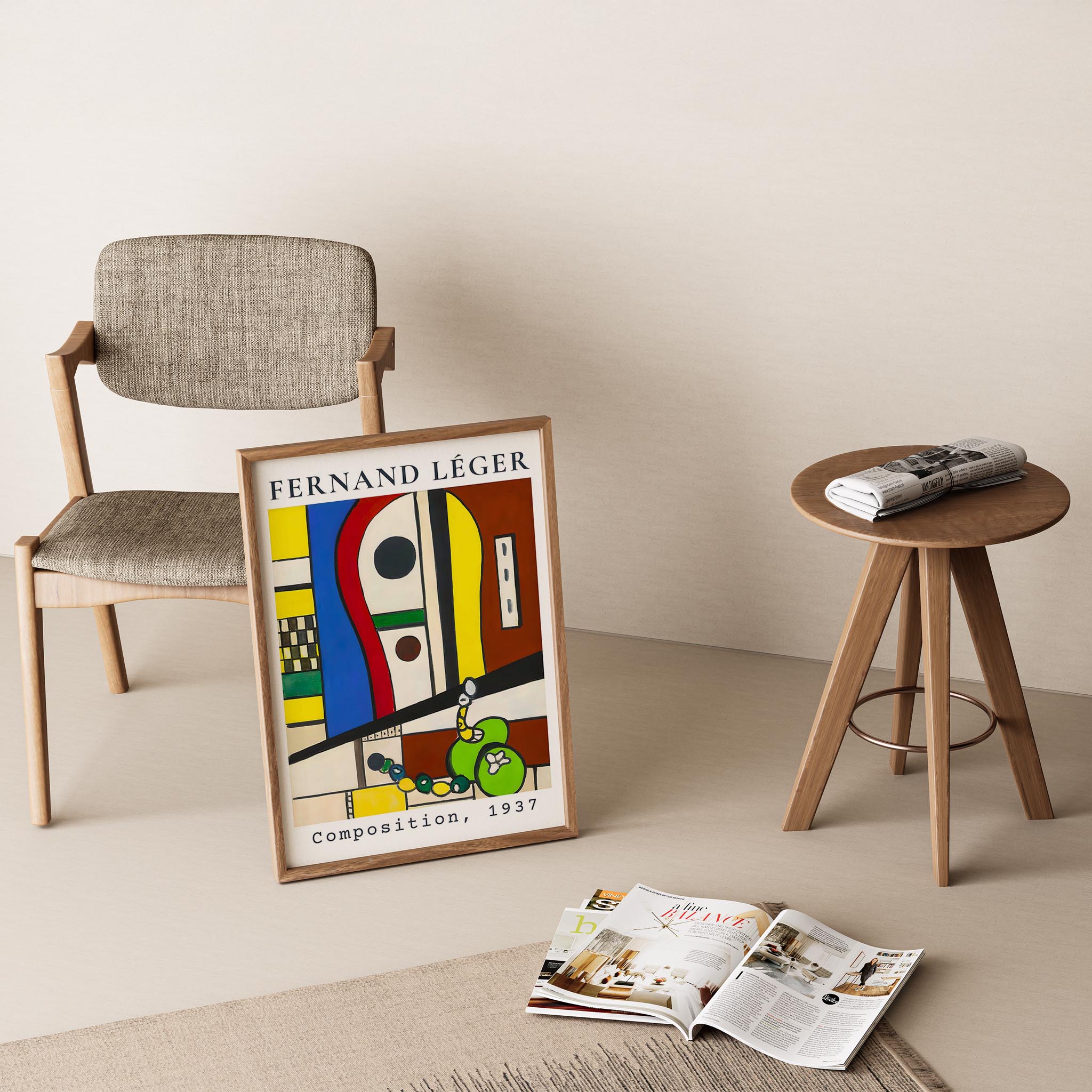 Fernand Leger XXVII Duvar Tablosu