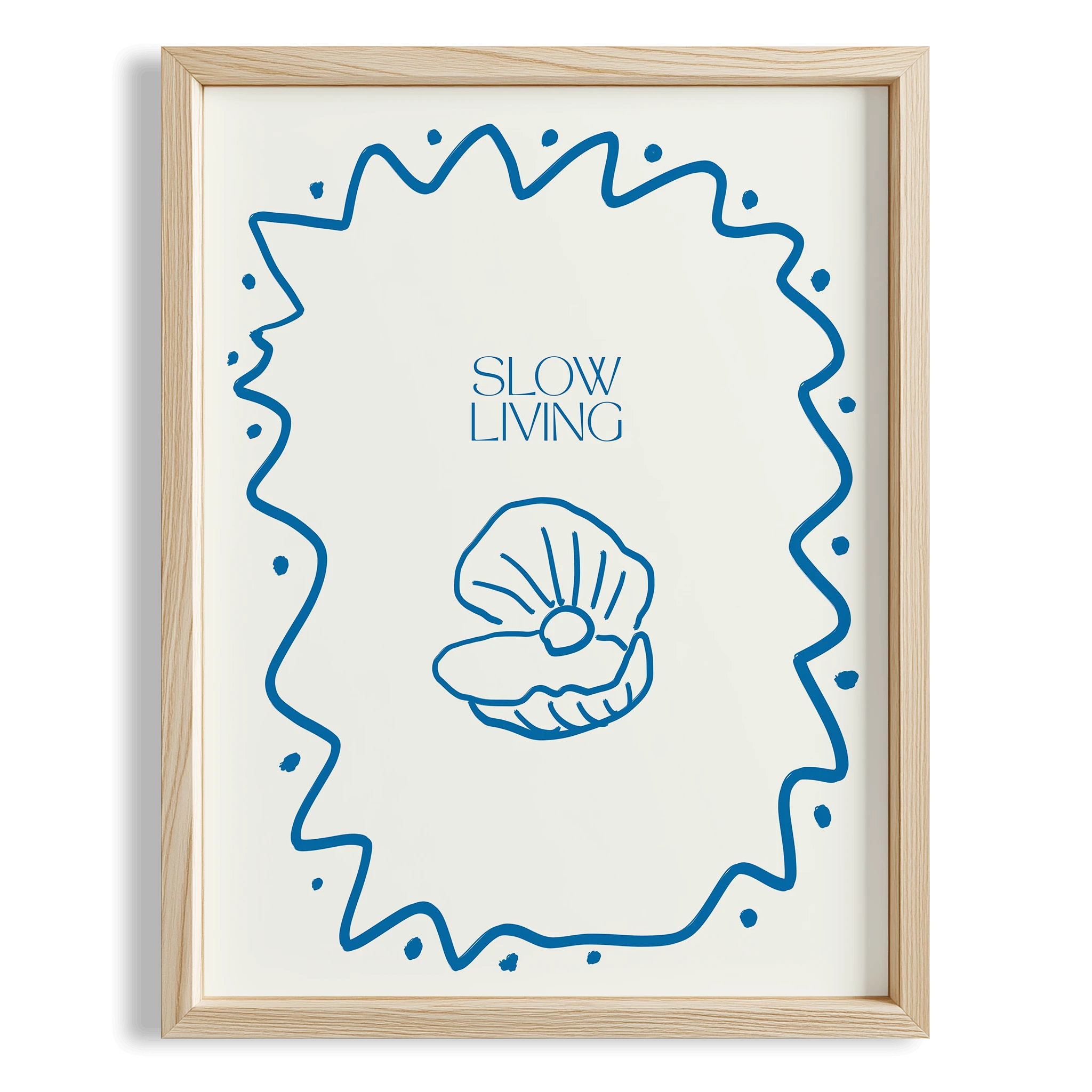 Costiera Amalfitana Deniz Kabuğu İtalyanca Tipografi Mutfak Duvar Tablosu II